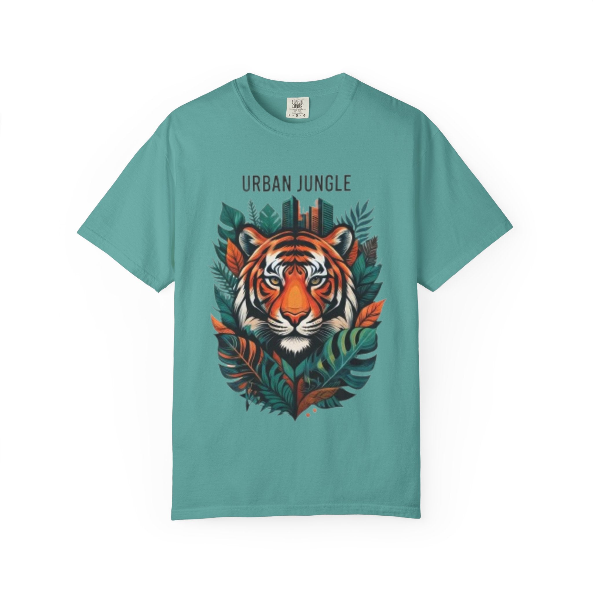 Urban Jungle Tiger T-Shirt – Bold Botanical Graphic Tee