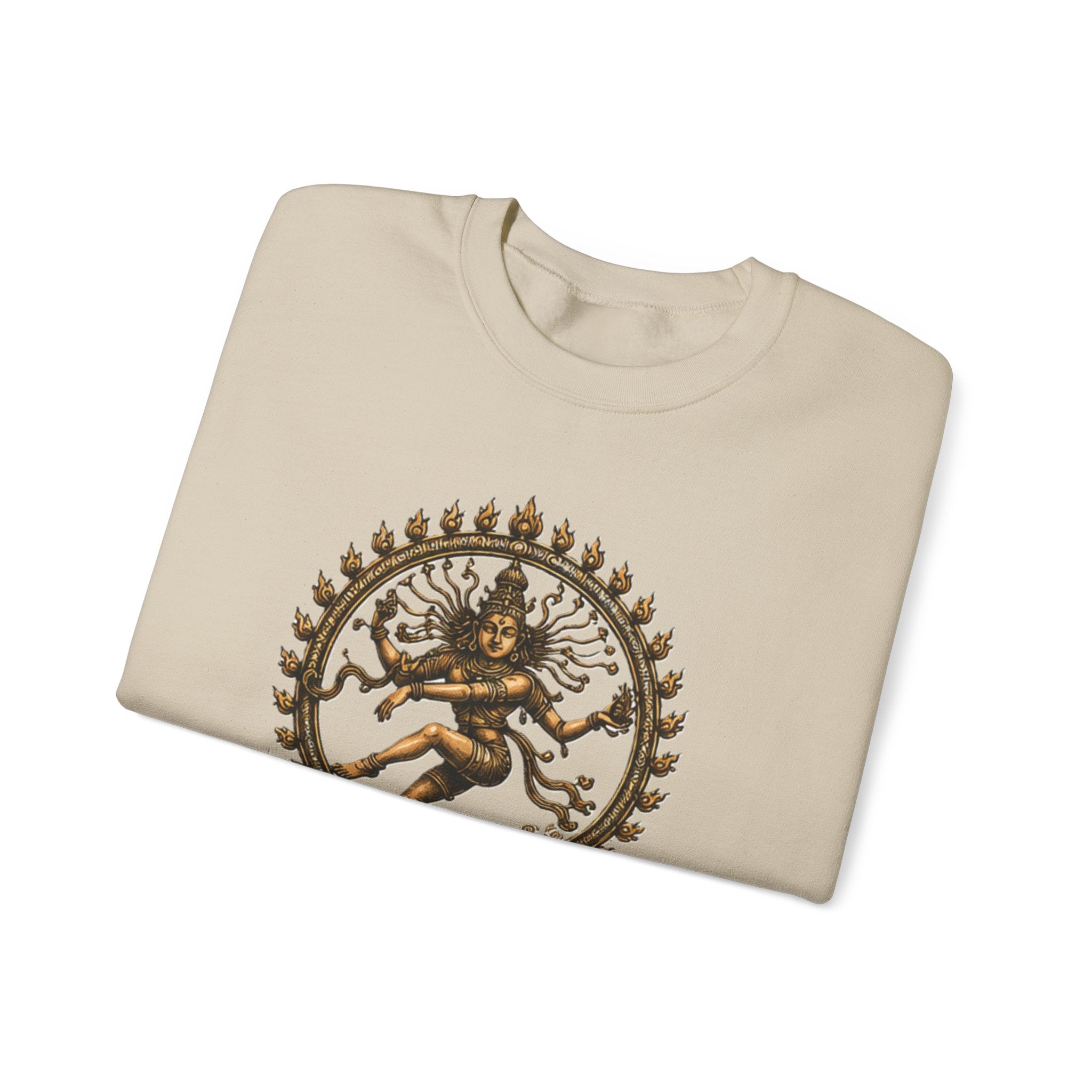Shiva Nataraja Crewneck Sweatshirt — Dancing Shiva Graphic Pullover