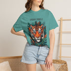 Urban Jungle Tiger T-Shirt – Bold Botanical Graphic Tee