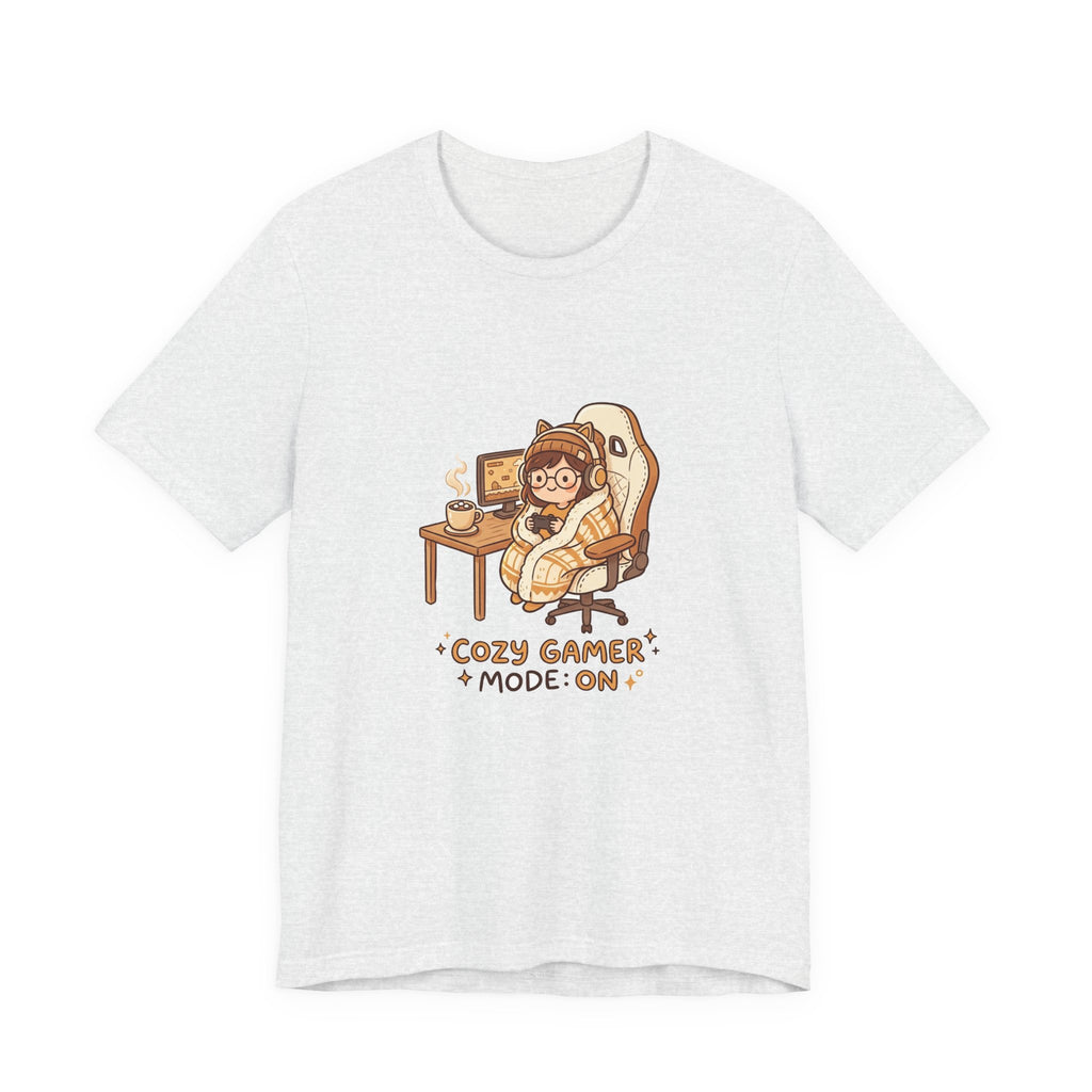 Cozy Gamer Tee - "Cozy Gamer Mode: On" Graphic T-Shirt