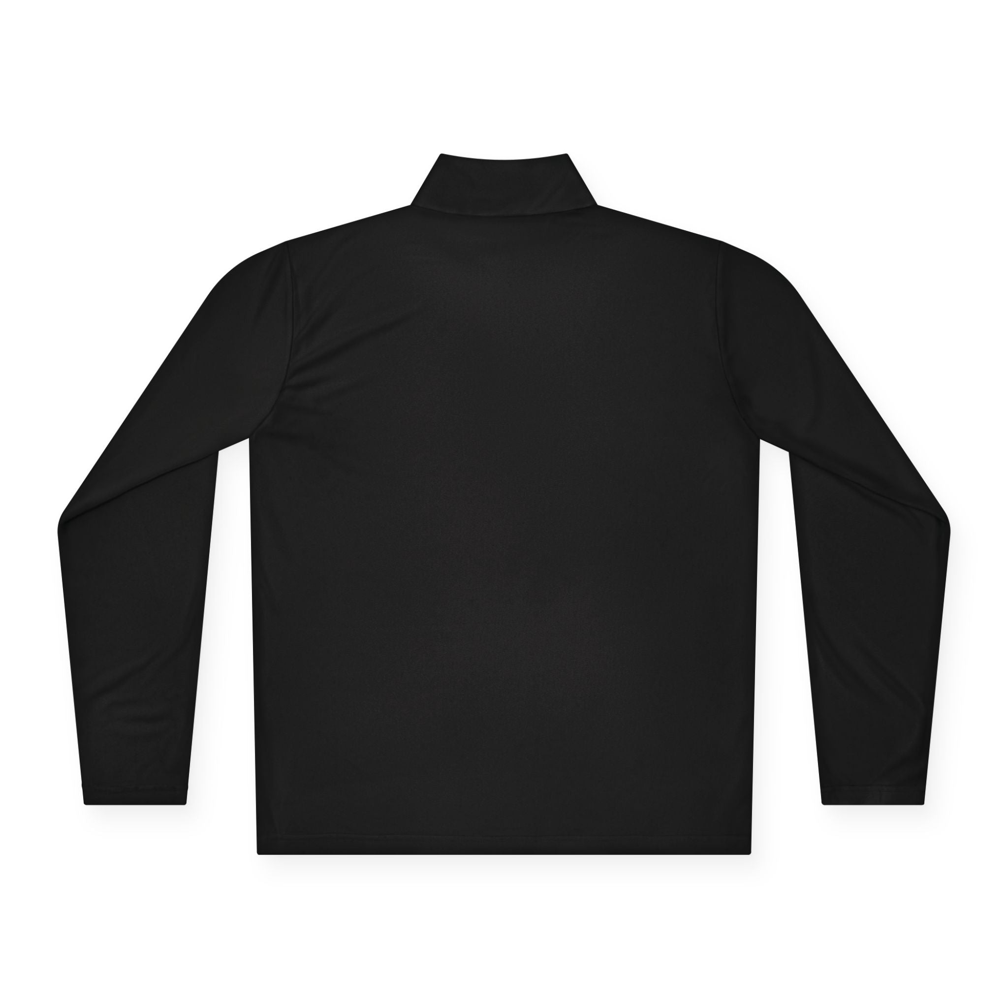 Quarter-Zip Pullover with Small Minimalist Logo — Lightweight White Zip Sweatshirt