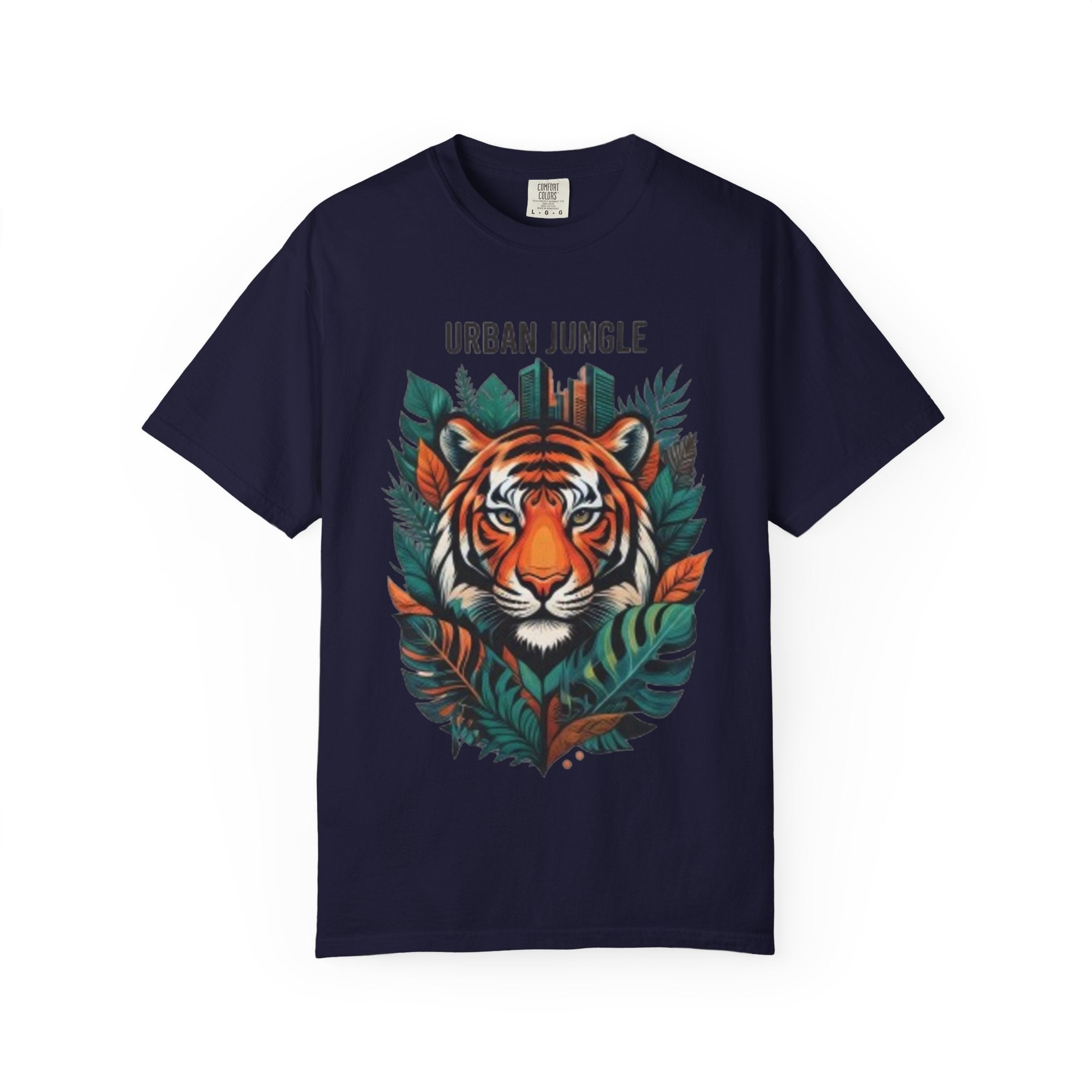 Urban Jungle Tiger T-Shirt – Bold Botanical Graphic Tee
