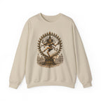 Shiva Nataraja Crewneck Sweatshirt — Dancing Shiva Graphic Pullover