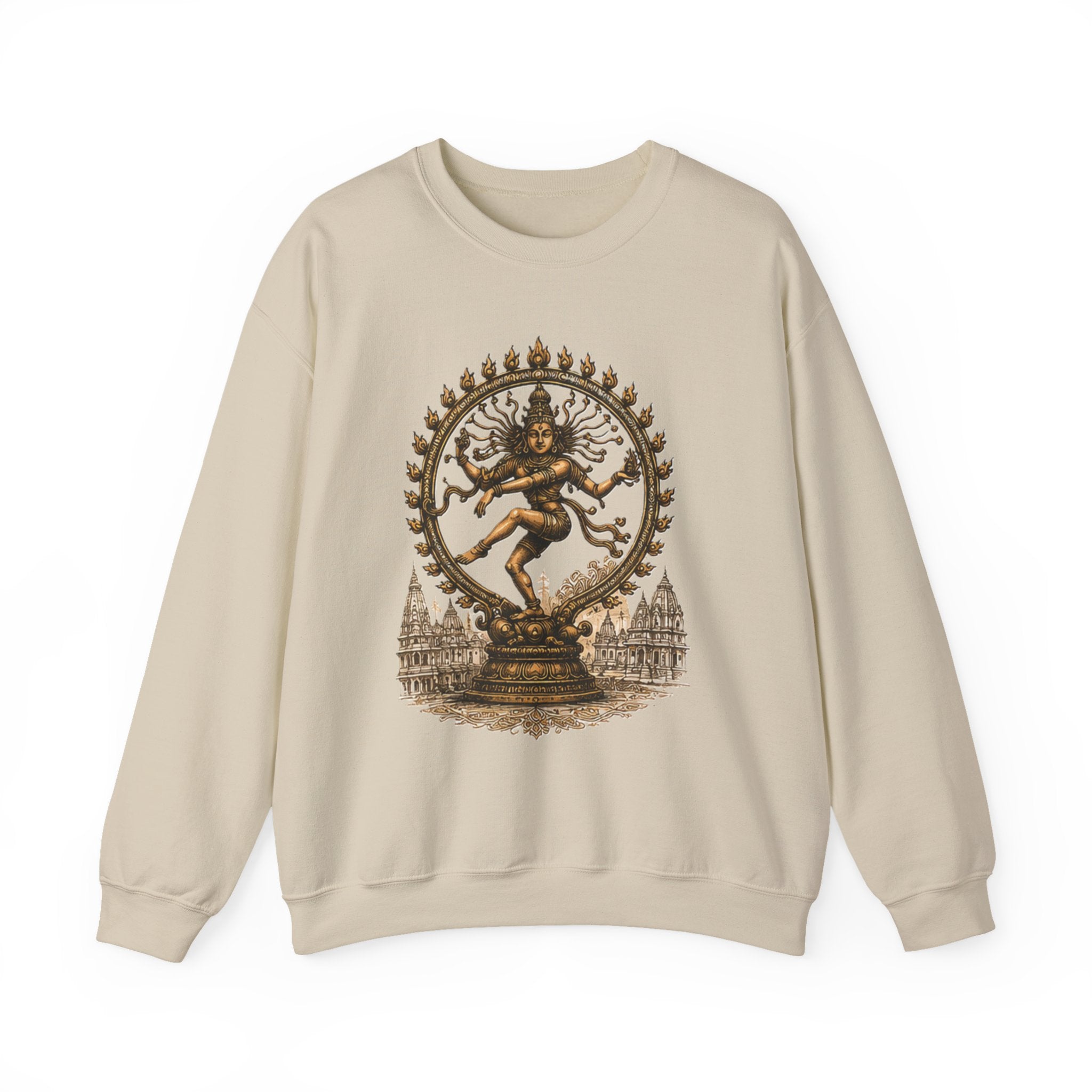 Shiva Nataraja Crewneck Sweatshirt — Dancing Shiva Graphic Pullover