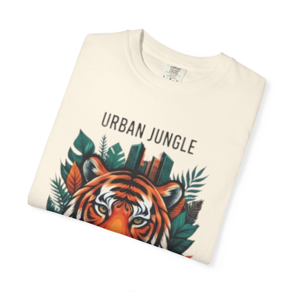 Urban Jungle Tiger T-Shirt – Bold Botanical Graphic Tee