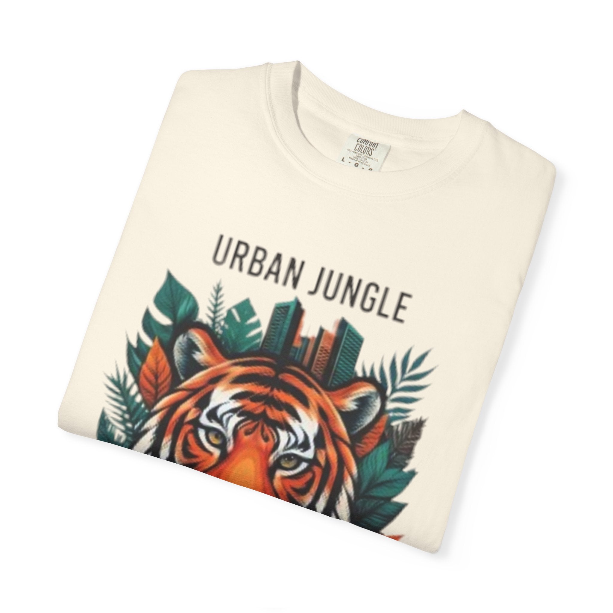 Urban Jungle Tiger T-Shirt – Bold Botanical Graphic Tee