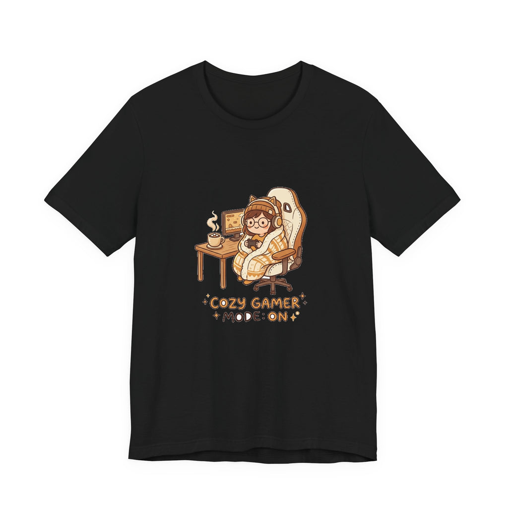 Cozy Gamer Tee - "Cozy Gamer Mode: On" Graphic T-Shirt