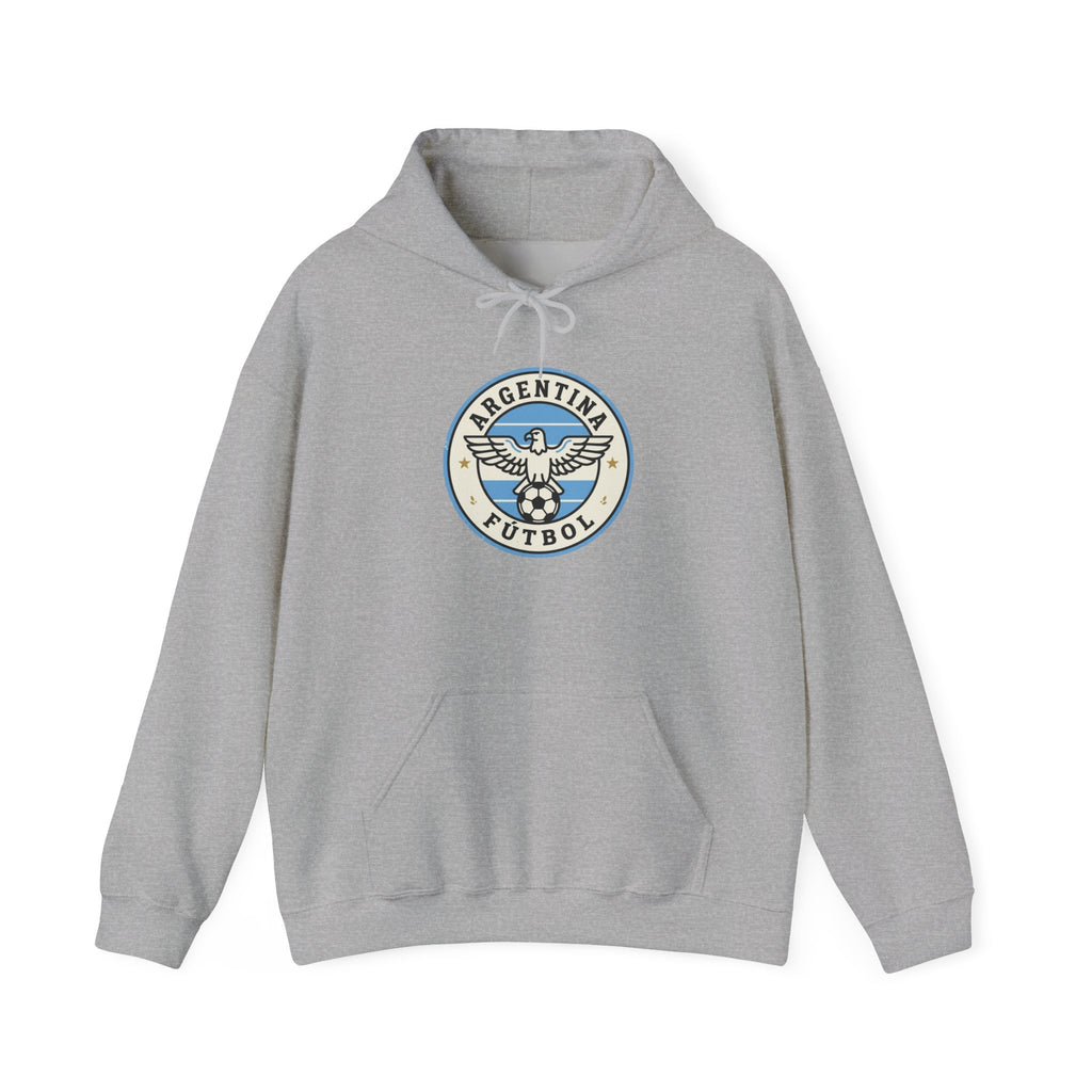 Argentina Futbol Crest Hoodie | Soccer Country Pride, National Colors