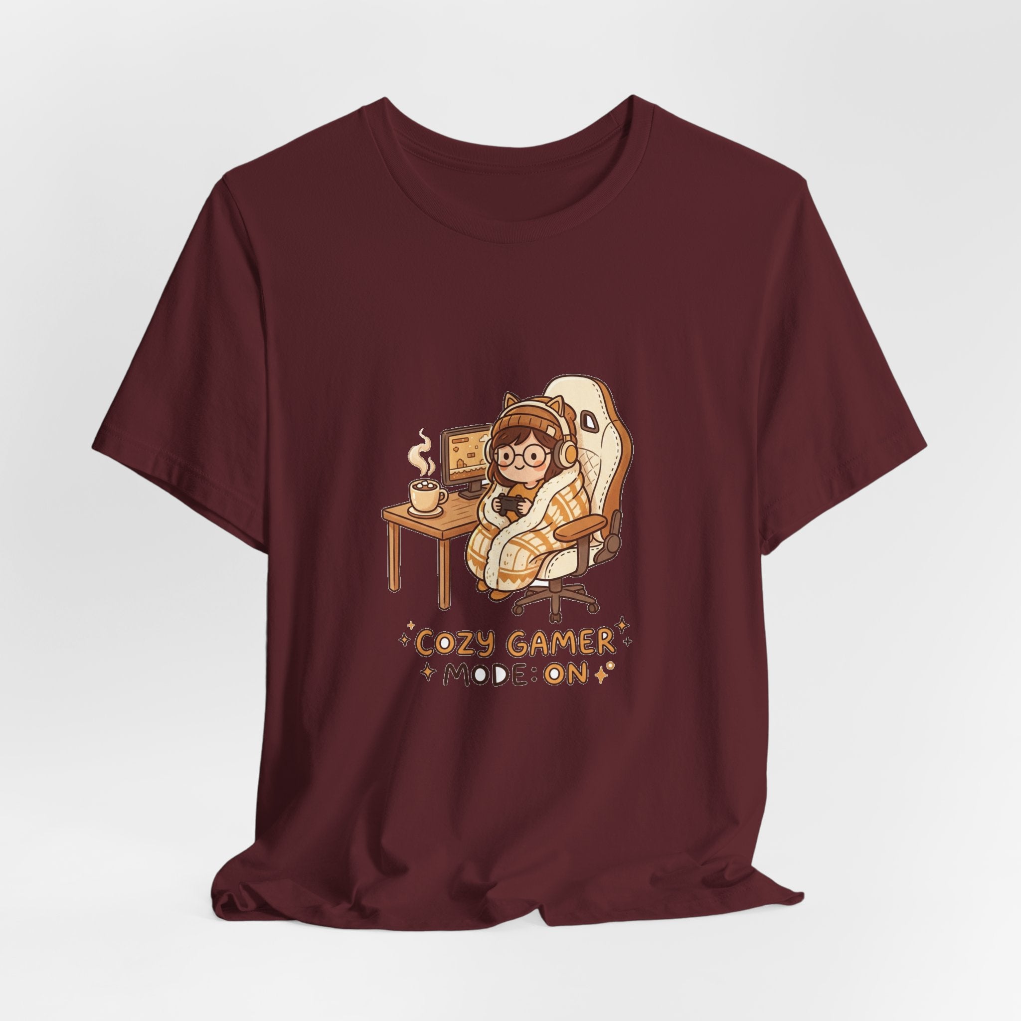 Cozy Gamer Tee - "Cozy Gamer Mode: On" Graphic T-Shirt