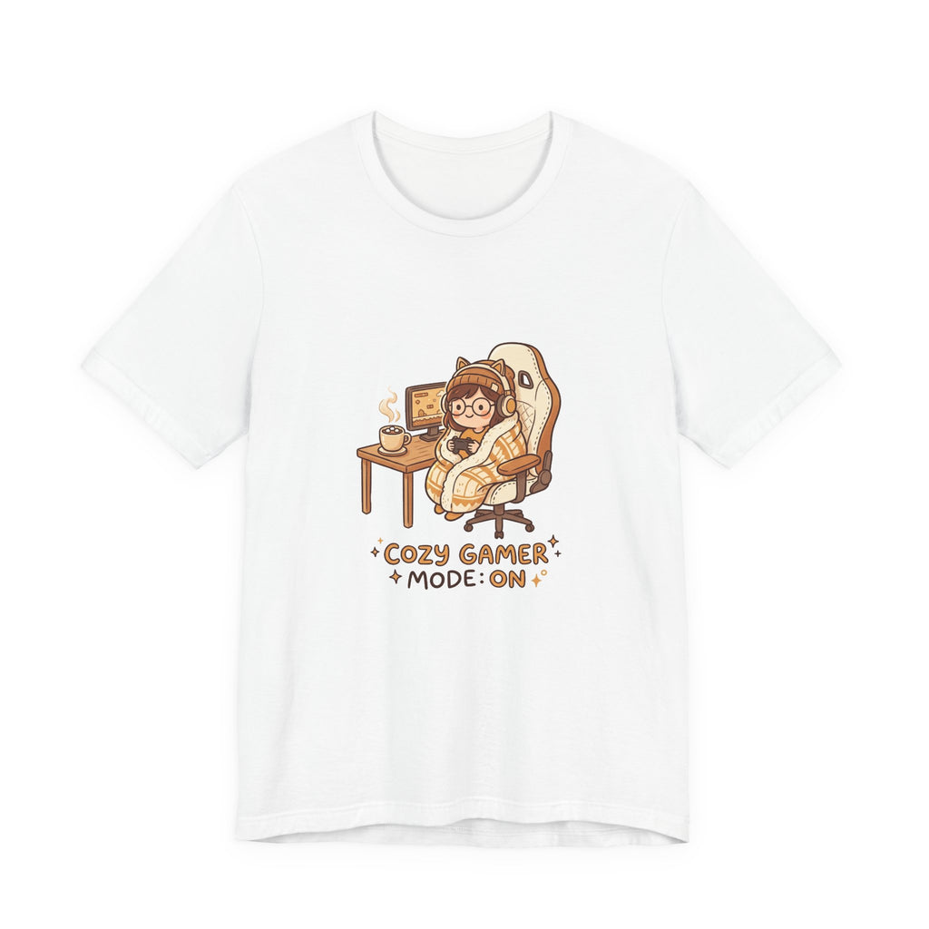Cozy Gamer Tee - "Cozy Gamer Mode: On" Graphic T-Shirt
