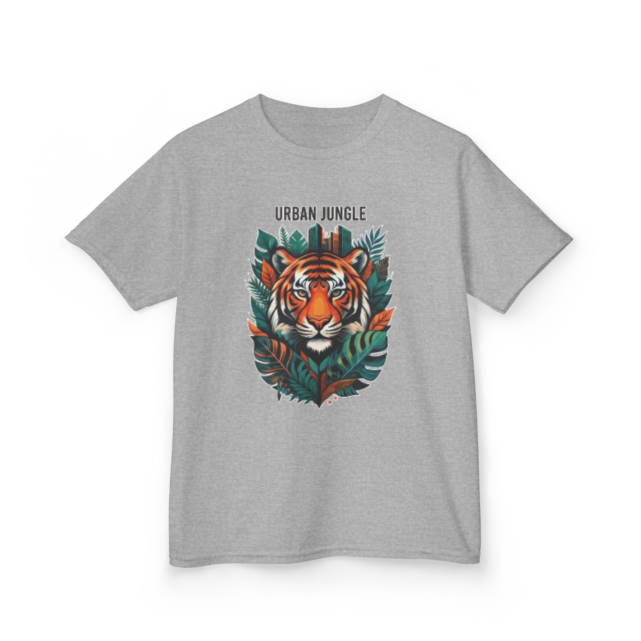 Kids 'Urban Jungle' Tiger Graphic Tee – Children's Jungle Animal Shirt