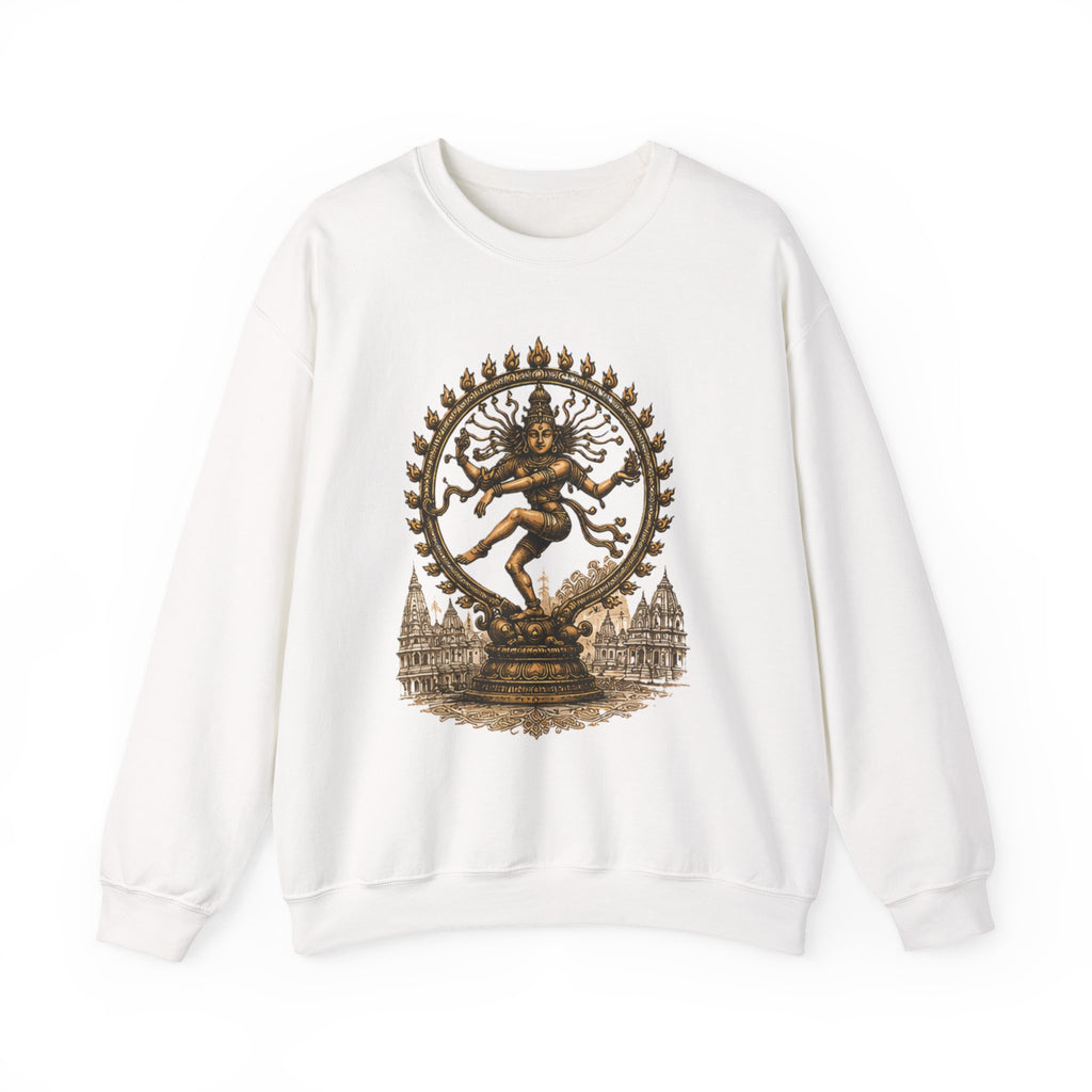Shiva Nataraja Crewneck Sweatshirt — Dancing Shiva Graphic Pullover