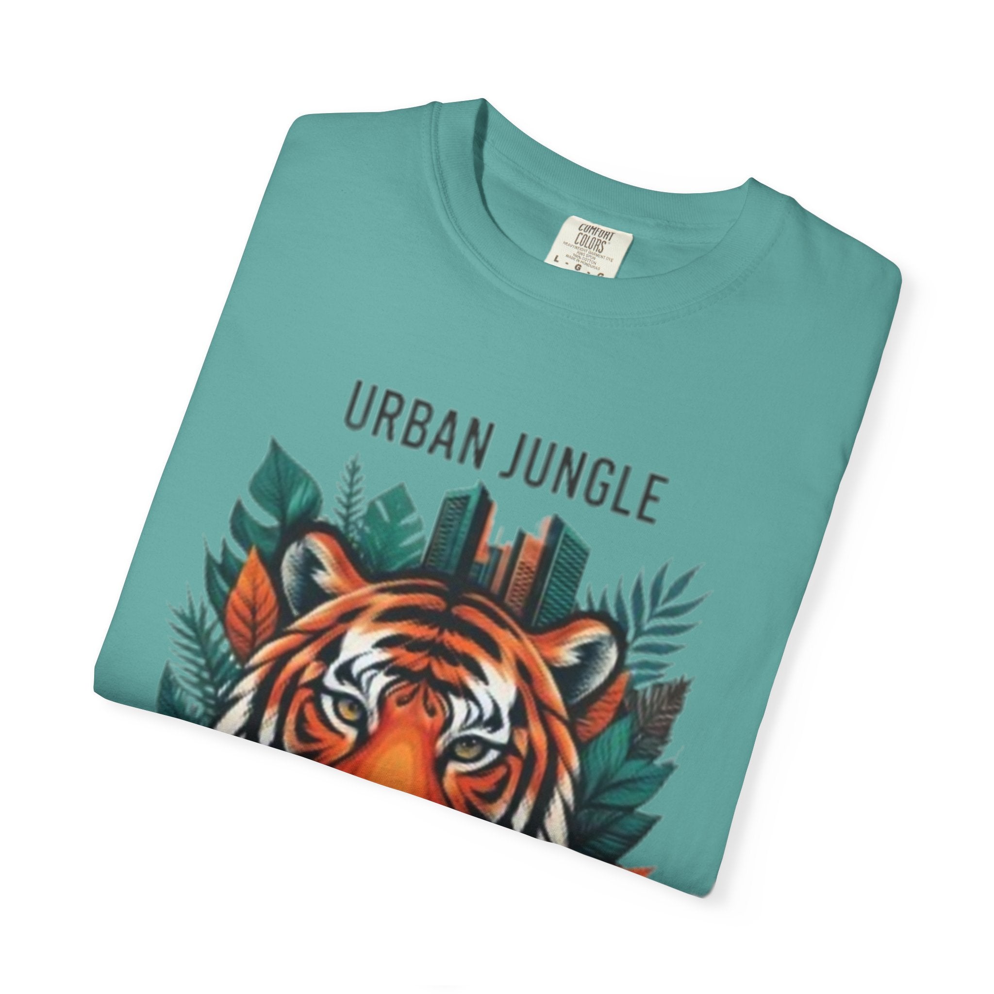Urban Jungle Tiger T-Shirt – Bold Botanical Graphic Tee