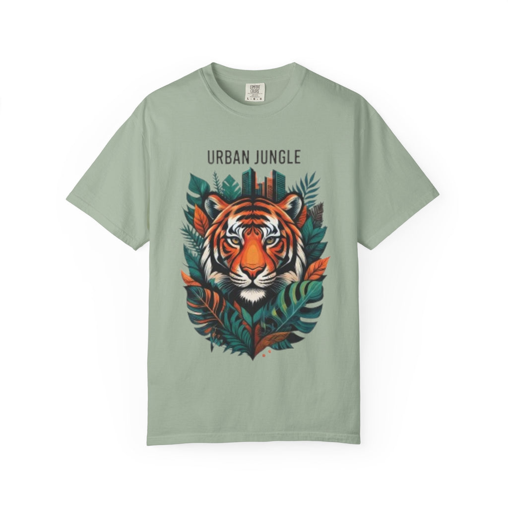 Urban Jungle Tiger T-Shirt – Bold Botanical Graphic Tee