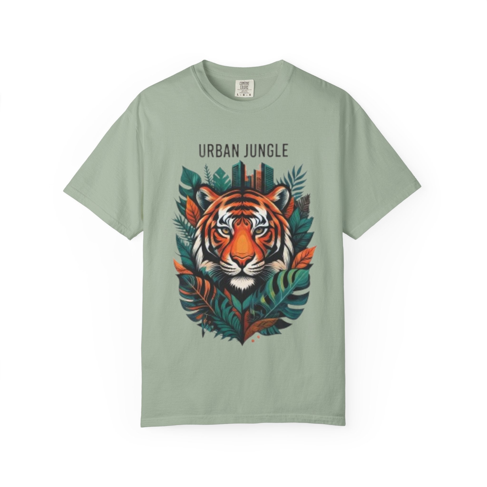 Urban Jungle Tiger T-Shirt – Bold Botanical Graphic Tee