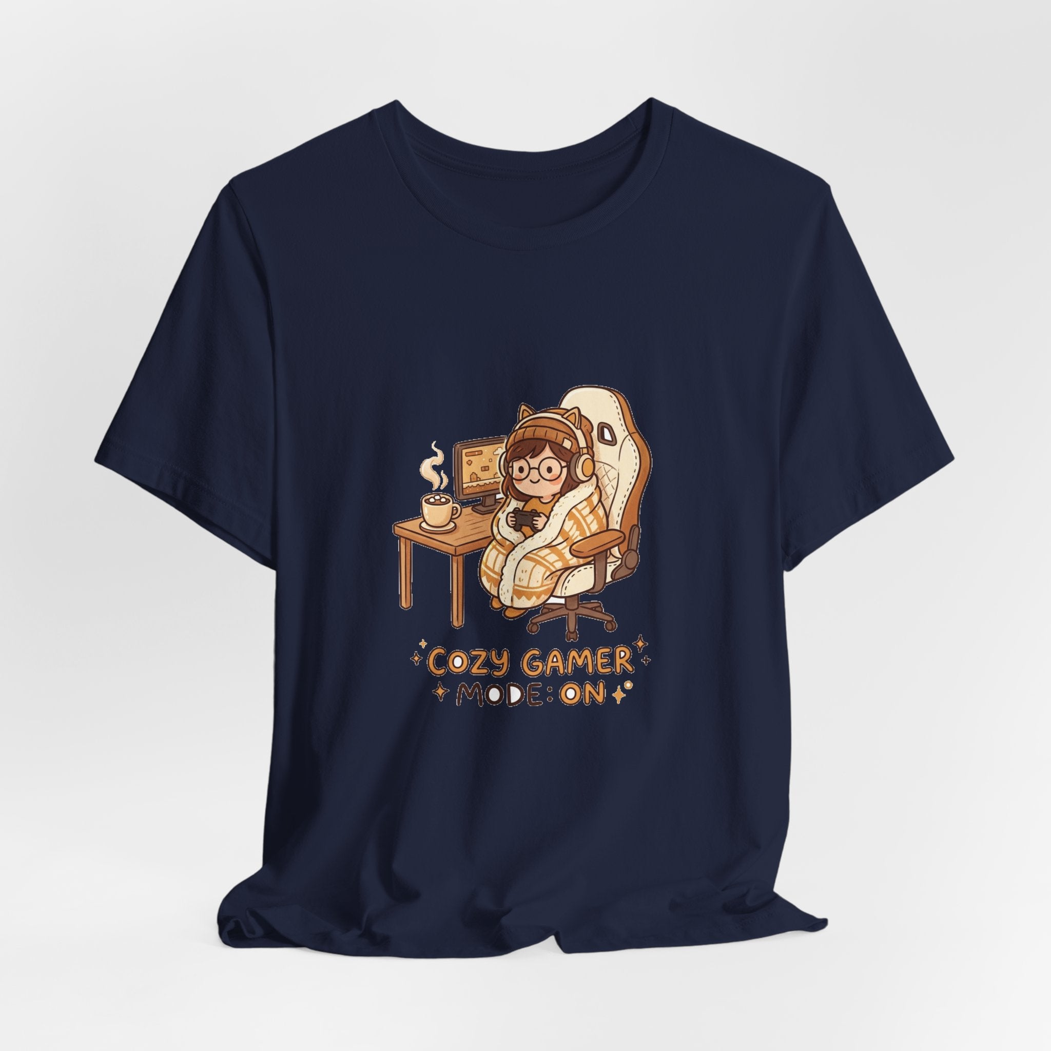 Cozy Gamer Tee - "Cozy Gamer Mode: On" Graphic T-Shirt