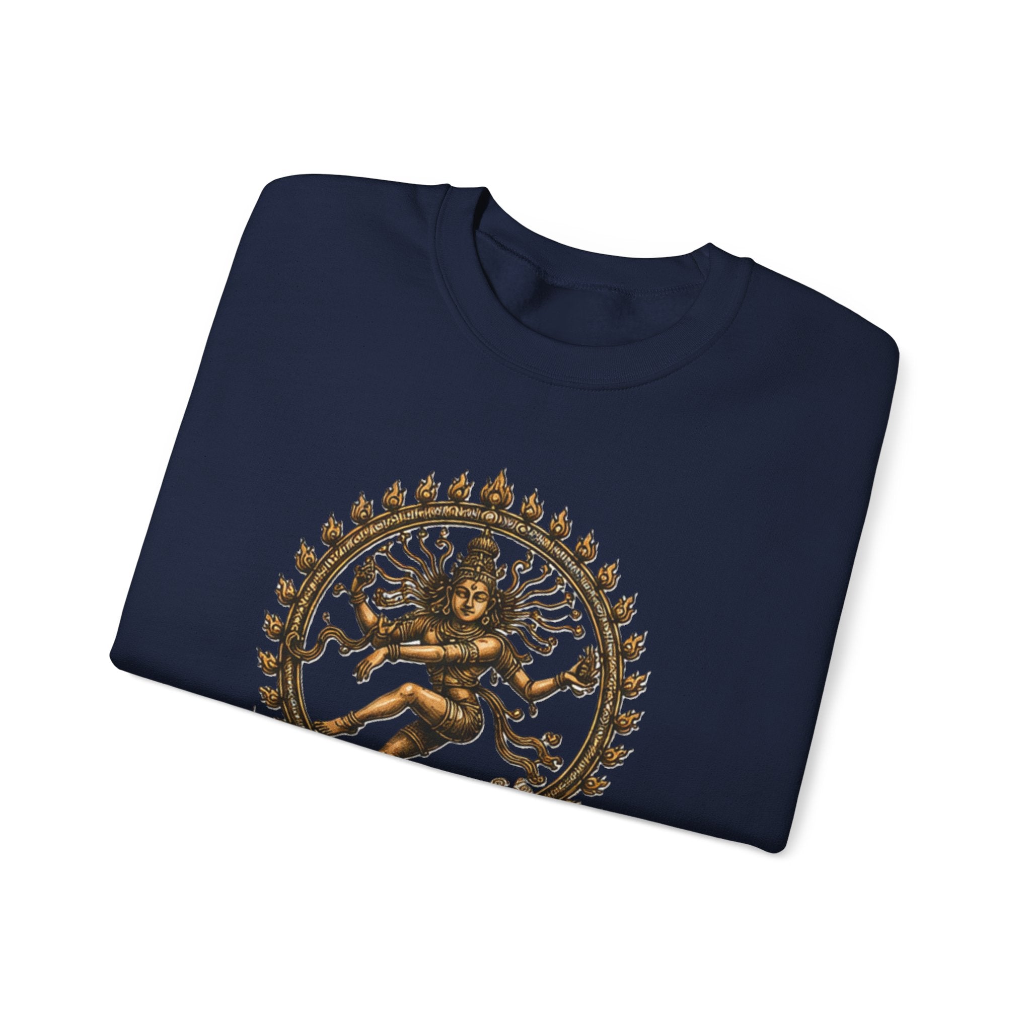 Shiva Nataraja Crewneck Sweatshirt — Dancing Shiva Graphic Pullover