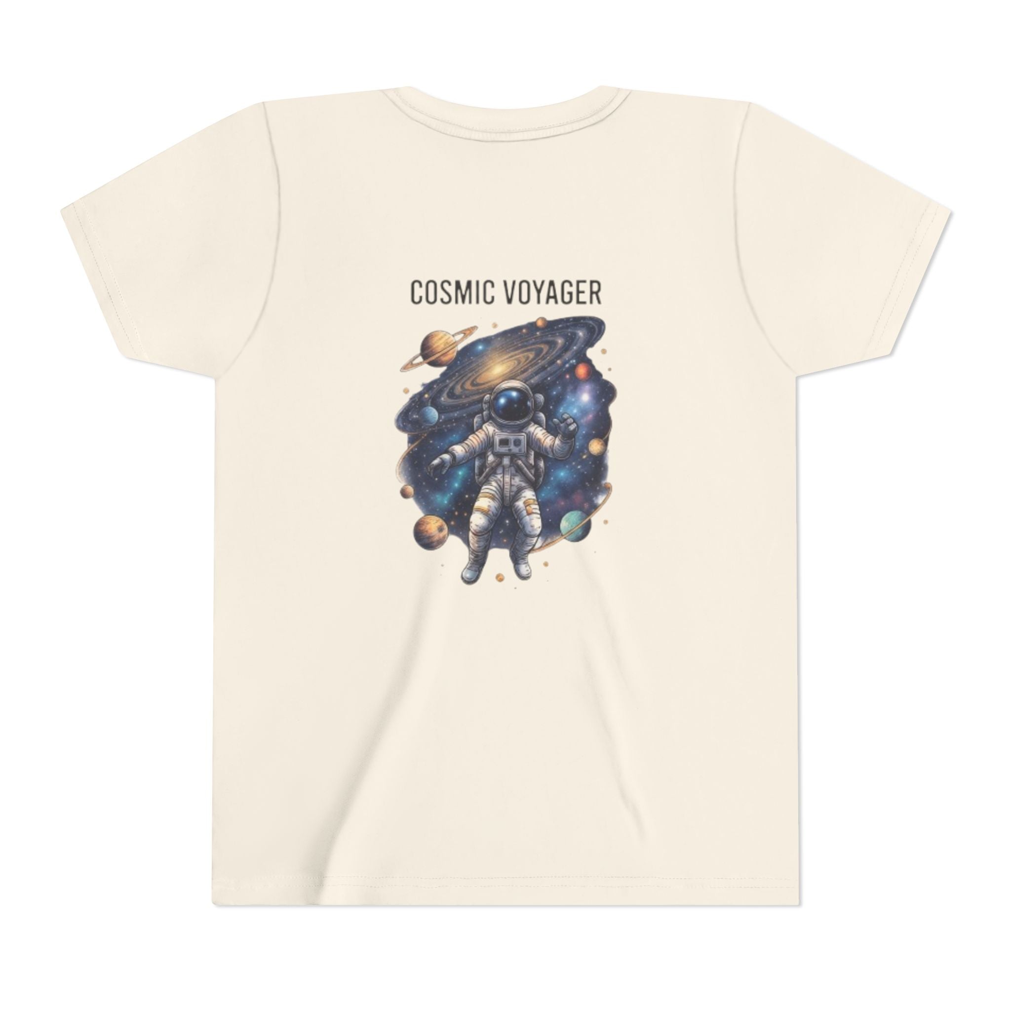 Cosmic Voyager Youth Tee — Astronaut Space Graphic Shirt for Kids
