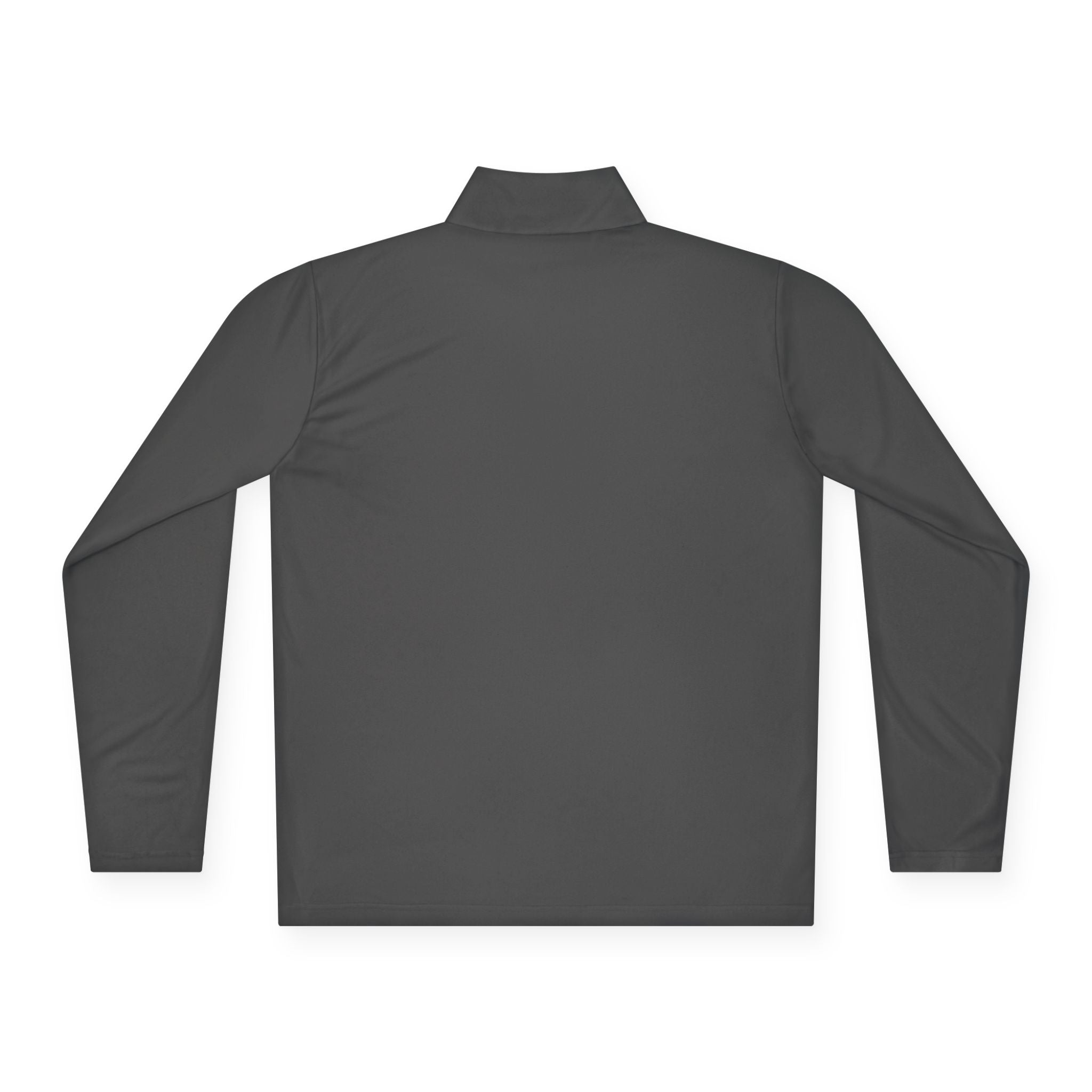 Quarter-Zip Pullover with Small Minimalist Logo — Lightweight White Zip Sweatshirt