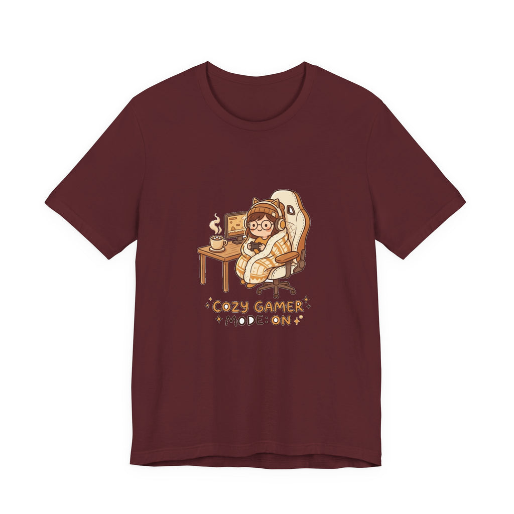 Cozy Gamer Tee - "Cozy Gamer Mode: On" Graphic T-Shirt
