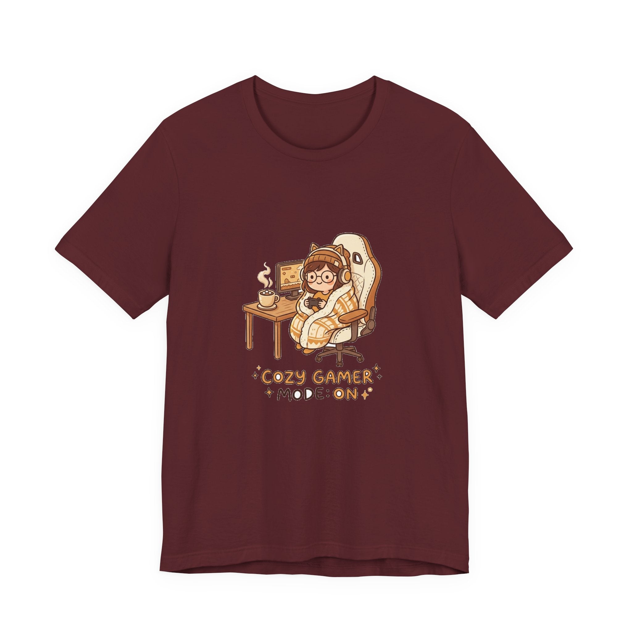Cozy Gamer Tee - "Cozy Gamer Mode: On" Graphic T-Shirt