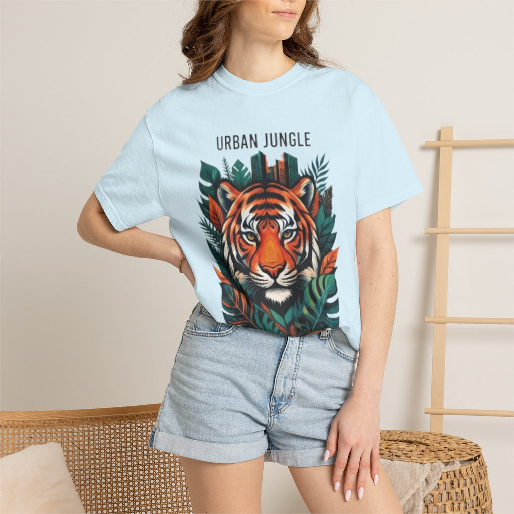 Urban Jungle Tiger T-Shirt – Bold Botanical Graphic Tee