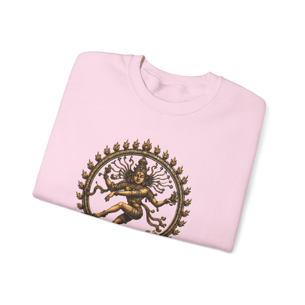 Shiva Nataraja Crewneck Sweatshirt — Dancing Shiva Graphic Pullover