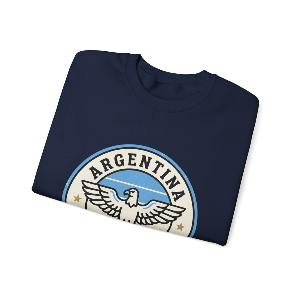 Argentina Fútbol Crest Sweatshirt | Soccer Country Pride, National Colors
