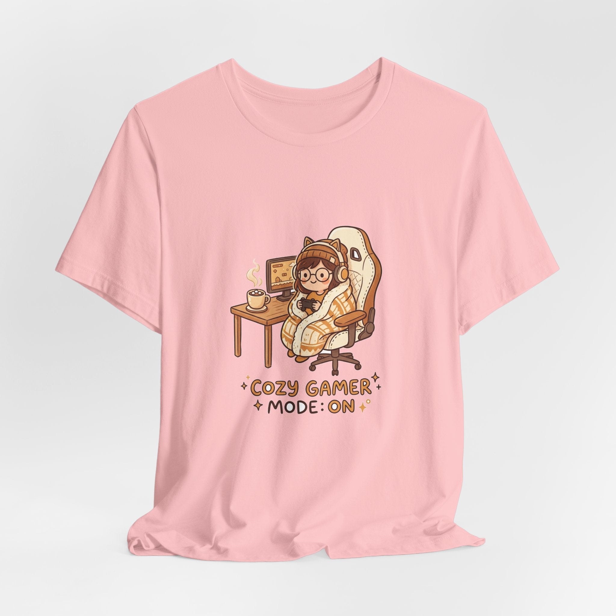 Cozy Gamer Tee - "Cozy Gamer Mode: On" Graphic T-Shirt