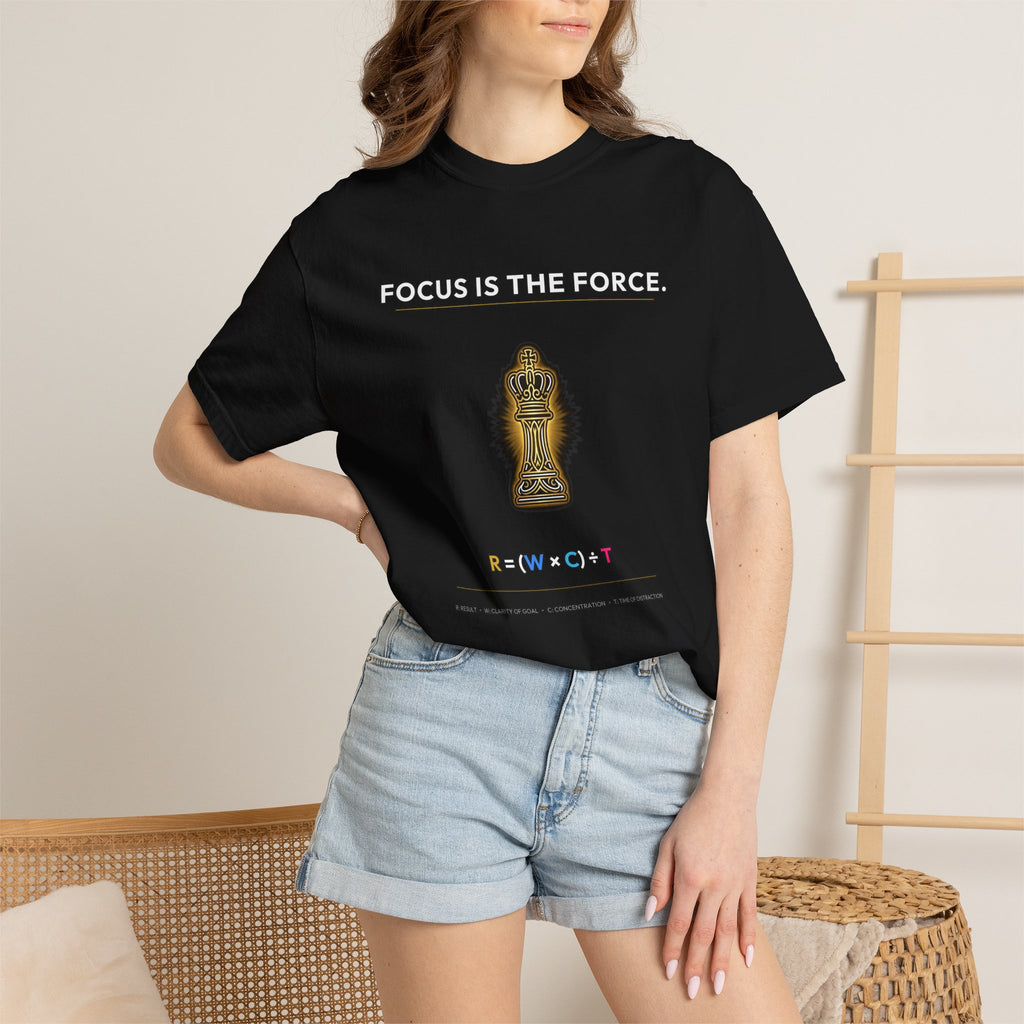 Focus Is The Force T‑Shirt — Meditation Buddha Graphic Tee