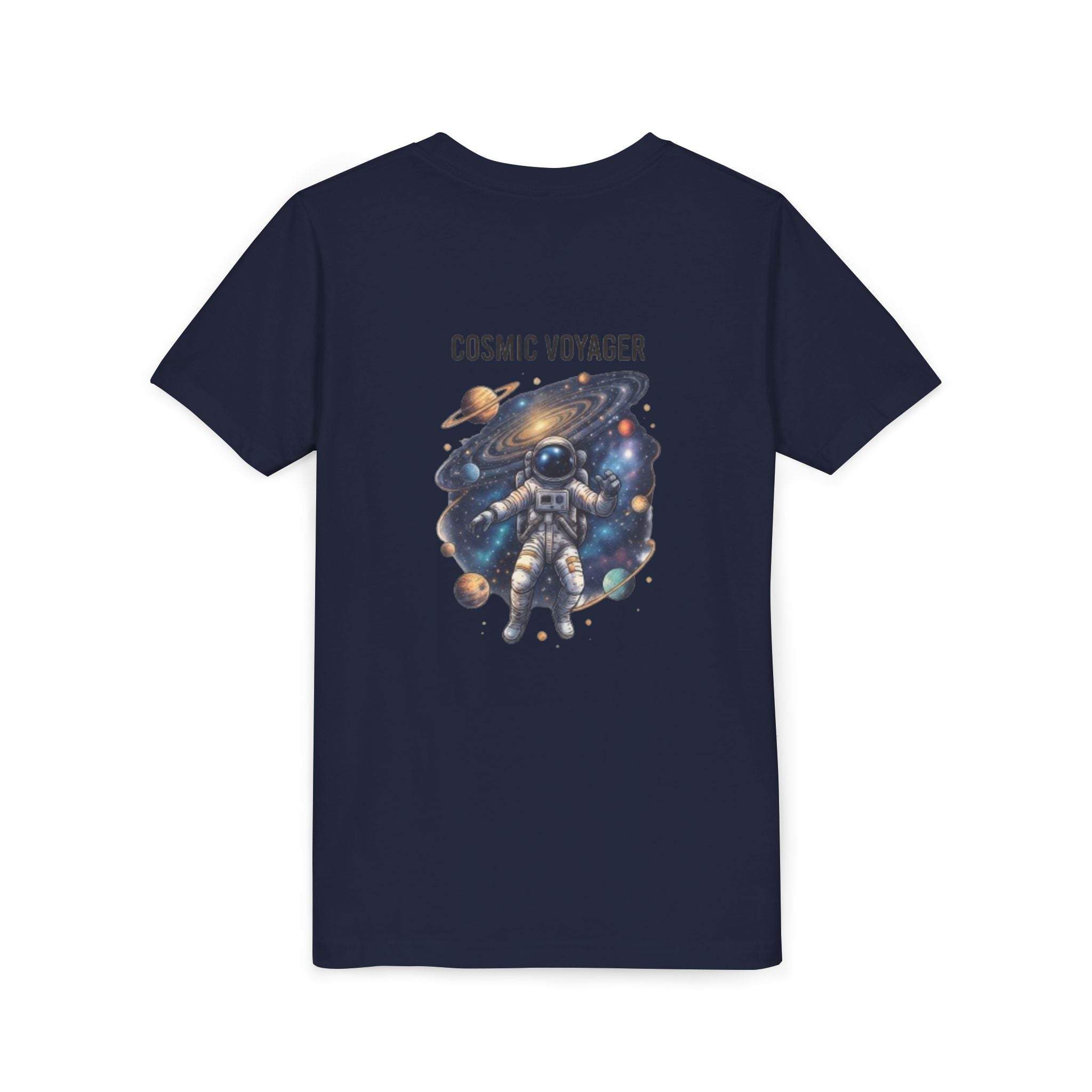 Cosmic Voyager Youth Tee — Astronaut Space Graphic Shirt for Kids