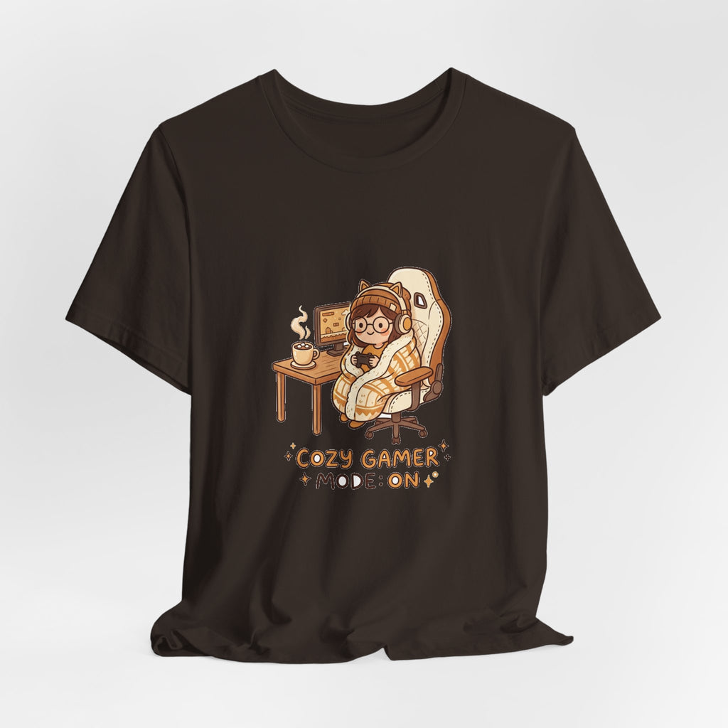 Cozy Gamer Tee - "Cozy Gamer Mode: On" Graphic T-Shirt