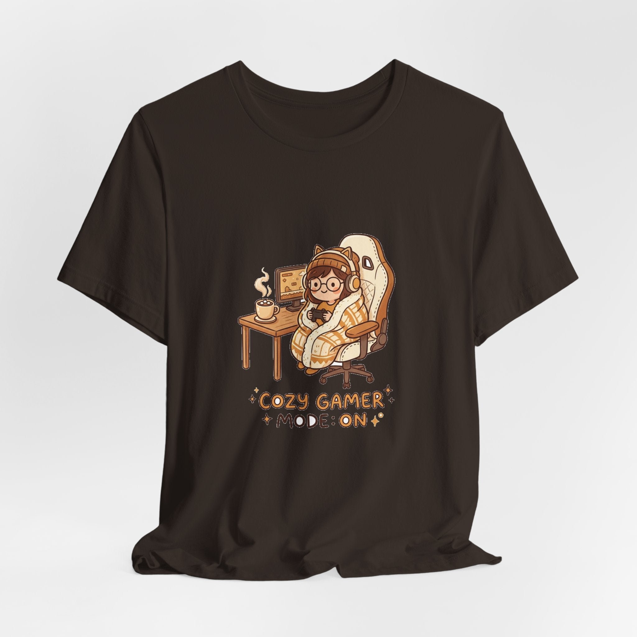 Cozy Gamer Tee - "Cozy Gamer Mode: On" Graphic T-Shirt