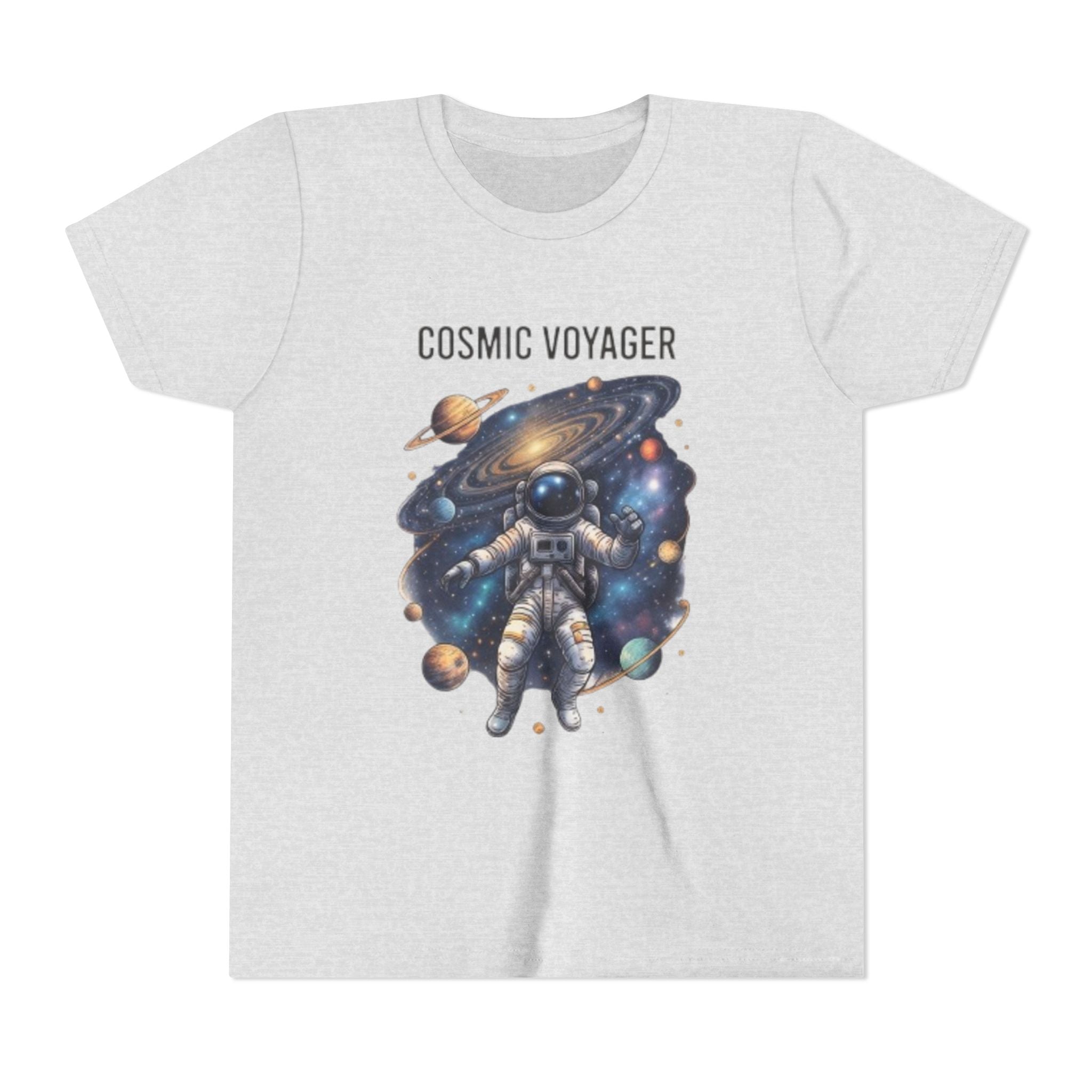 Cosmic Voyager Youth Tee — Astronaut Space Graphic Shirt for Kids