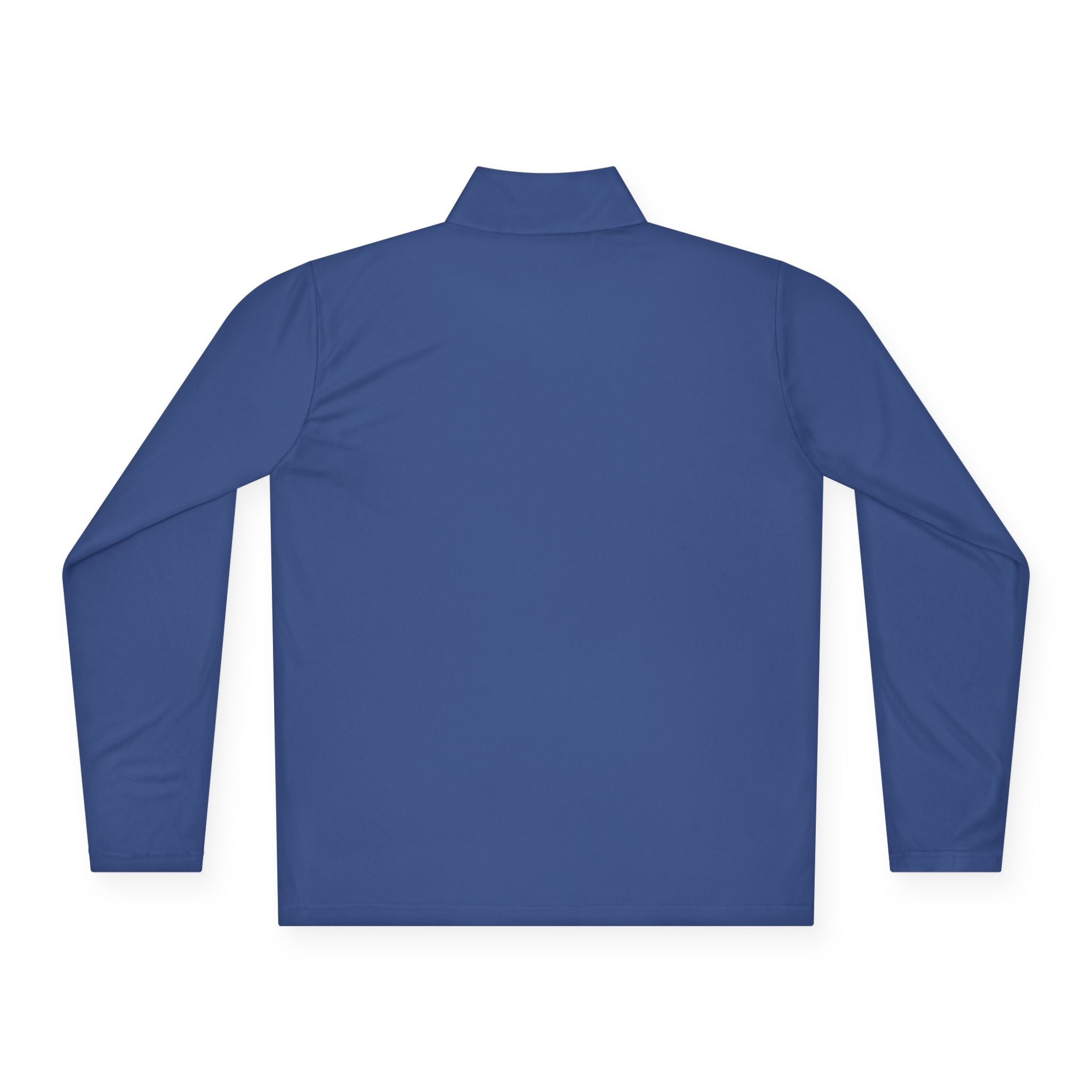 Quarter-Zip Pullover with Small Minimalist Logo — Lightweight White Zip Sweatshirt