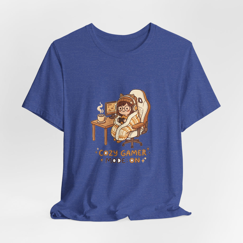 Cozy Gamer Tee - "Cozy Gamer Mode: On" Graphic T-Shirt