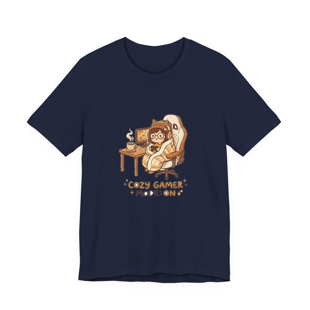 Cozy Gamer Tee - "Cozy Gamer Mode: On" Graphic T-Shirt