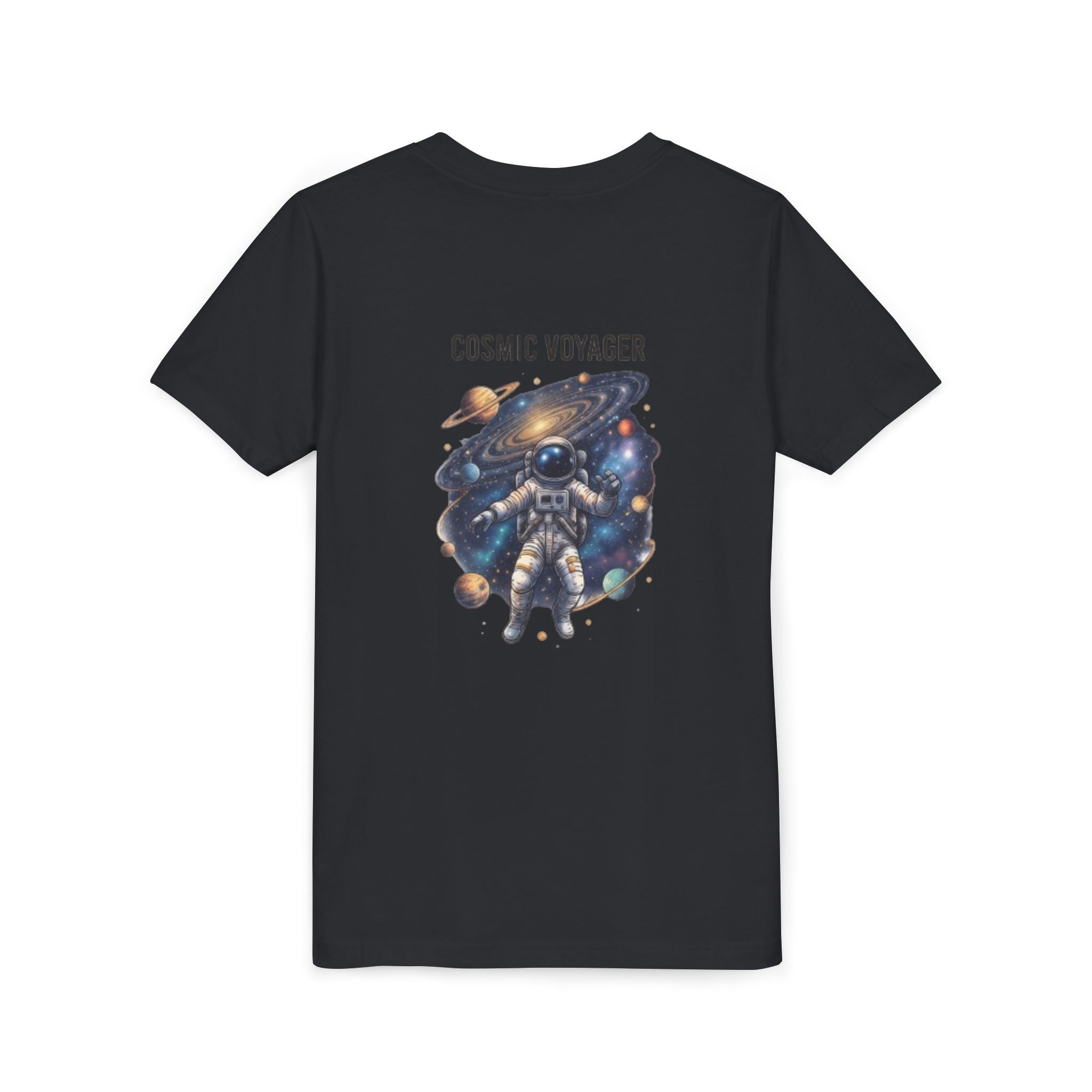 Cosmic Voyager Youth Tee — Astronaut Space Graphic Shirt for Kids