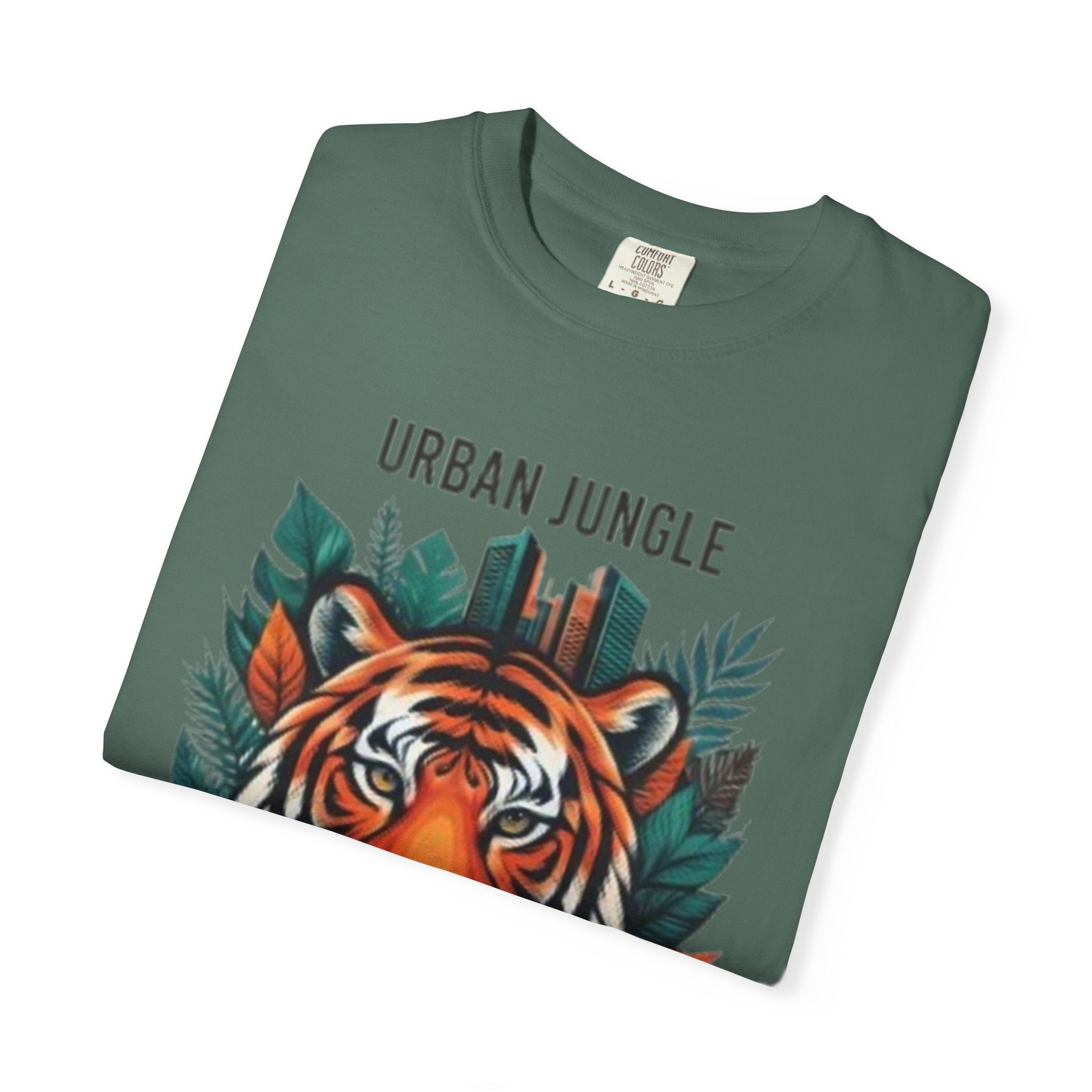 Urban Jungle Tiger T-Shirt – Bold Botanical Graphic Tee