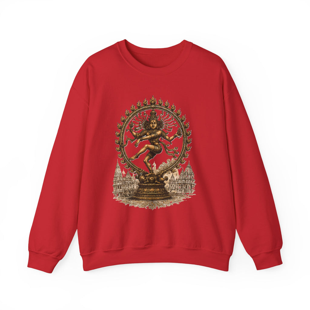 Shiva Nataraja Crewneck Sweatshirt — Dancing Shiva Graphic Pullover