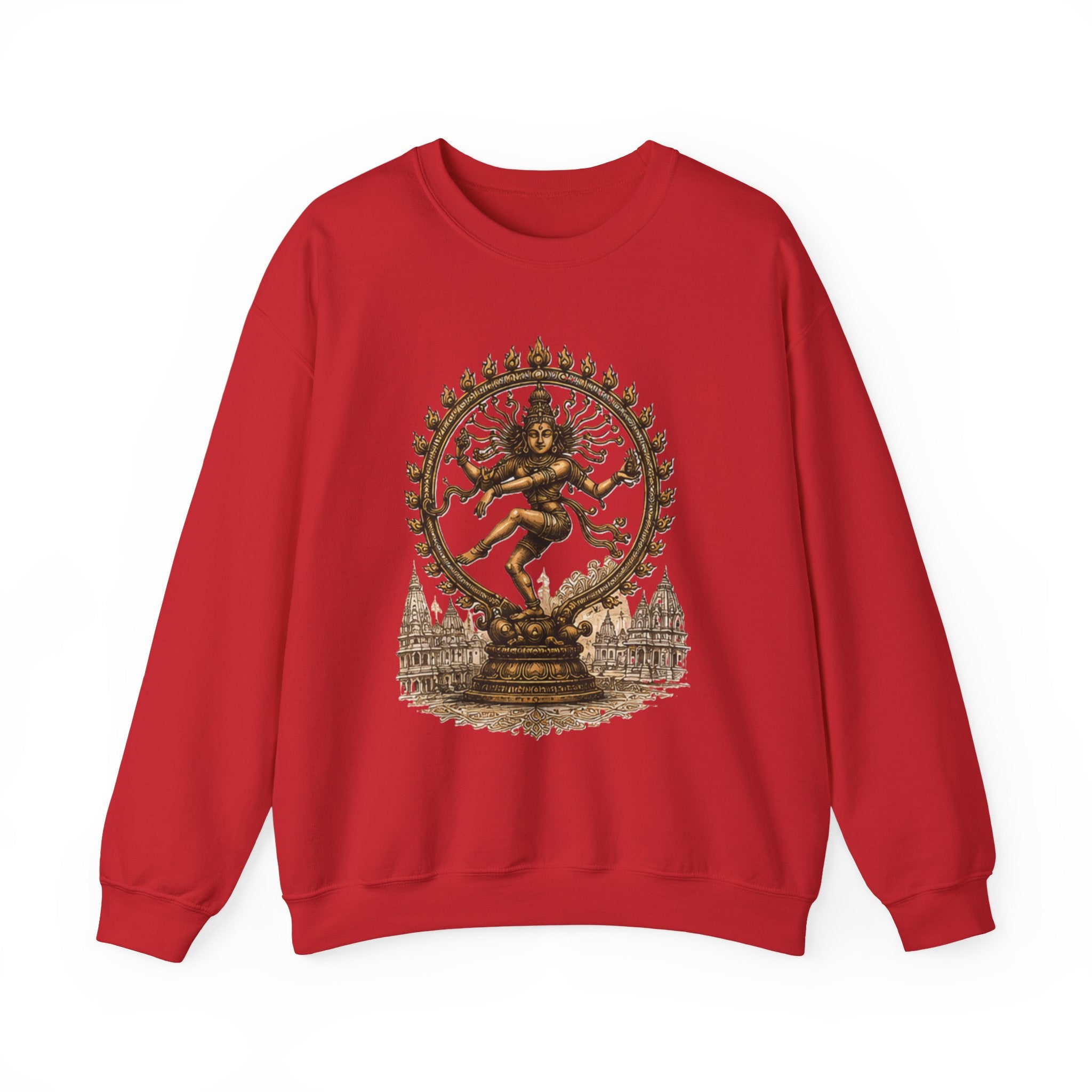 Shiva Nataraja Crewneck Sweatshirt — Dancing Shiva Graphic Pullover