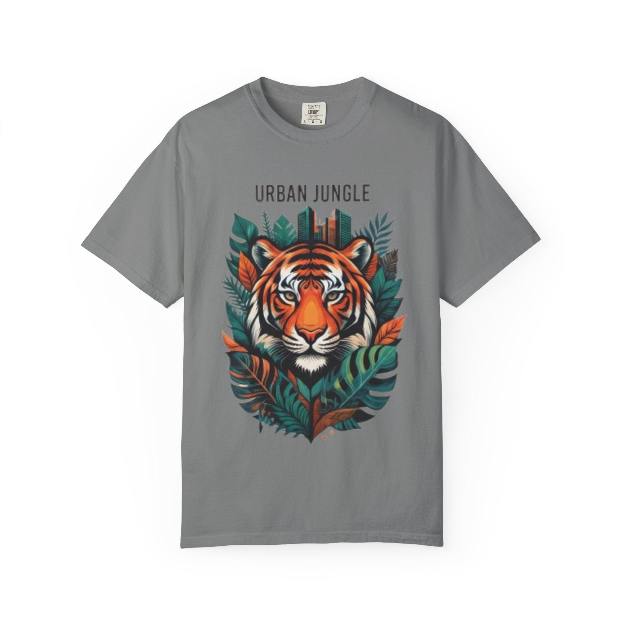 Urban Jungle Tiger T-Shirt – Bold Botanical Graphic Tee
