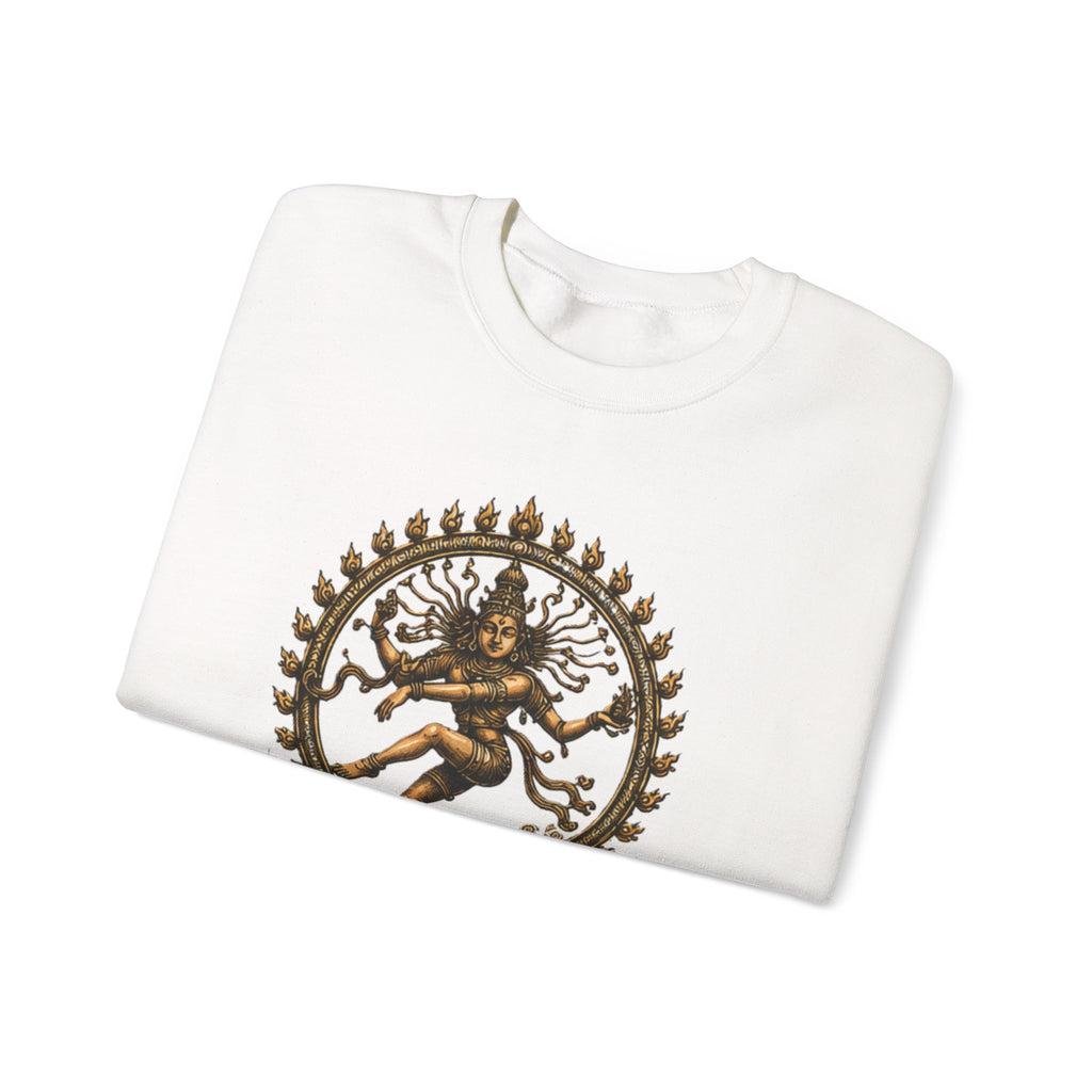 Shiva Nataraja Crewneck Sweatshirt — Dancing Shiva Graphic Pullover