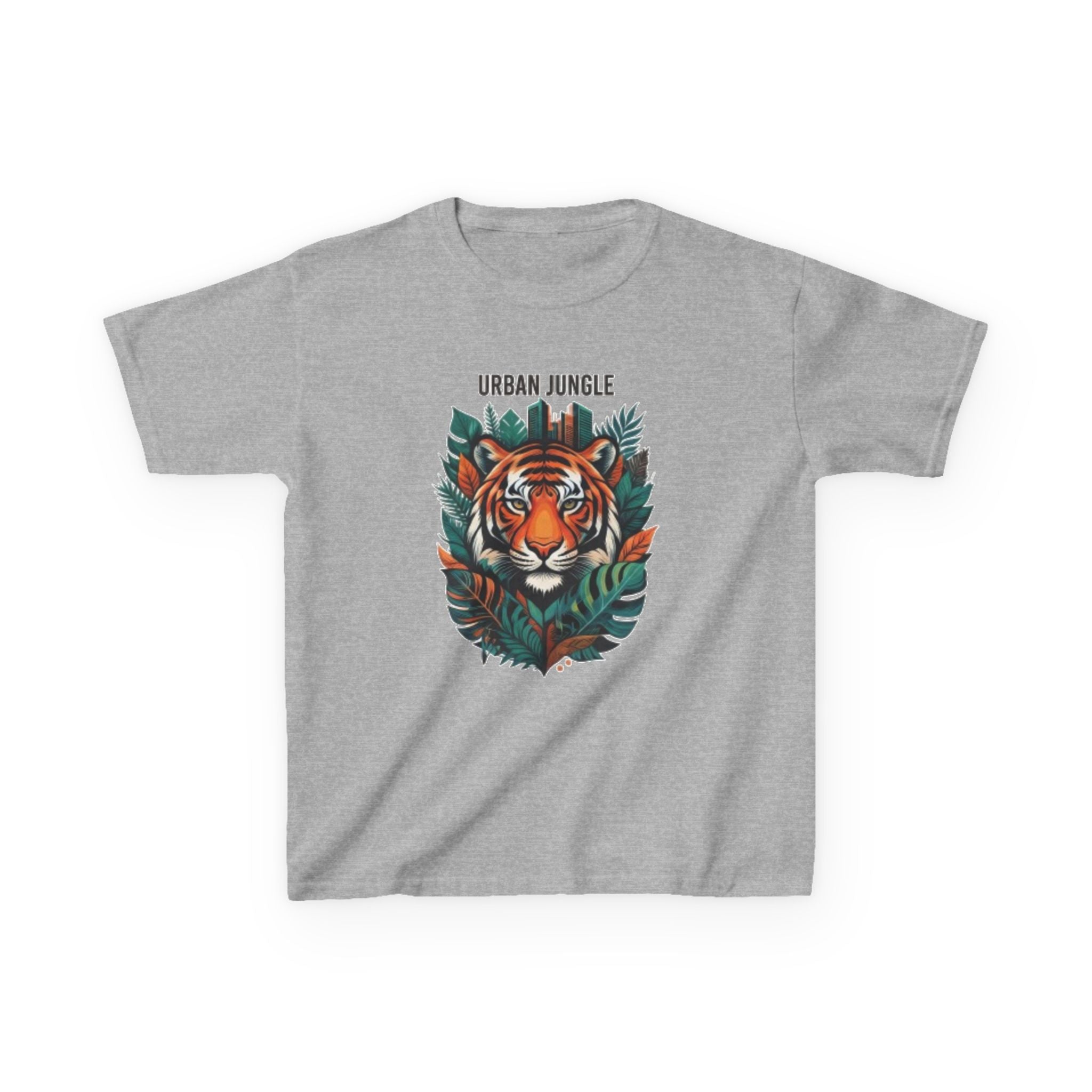 Kids 'Urban Jungle' Tiger Graphic Tee – Children's Jungle Animal Shirt