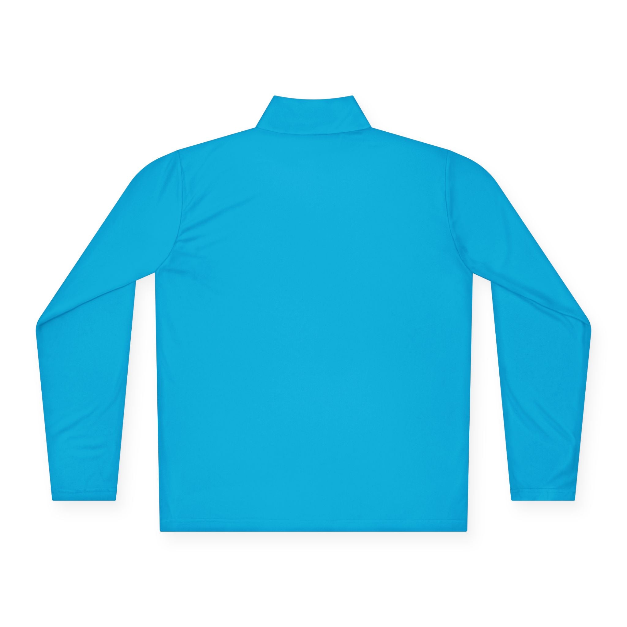 Quarter-Zip Pullover with Small Minimalist Logo — Lightweight White Zip Sweatshirt