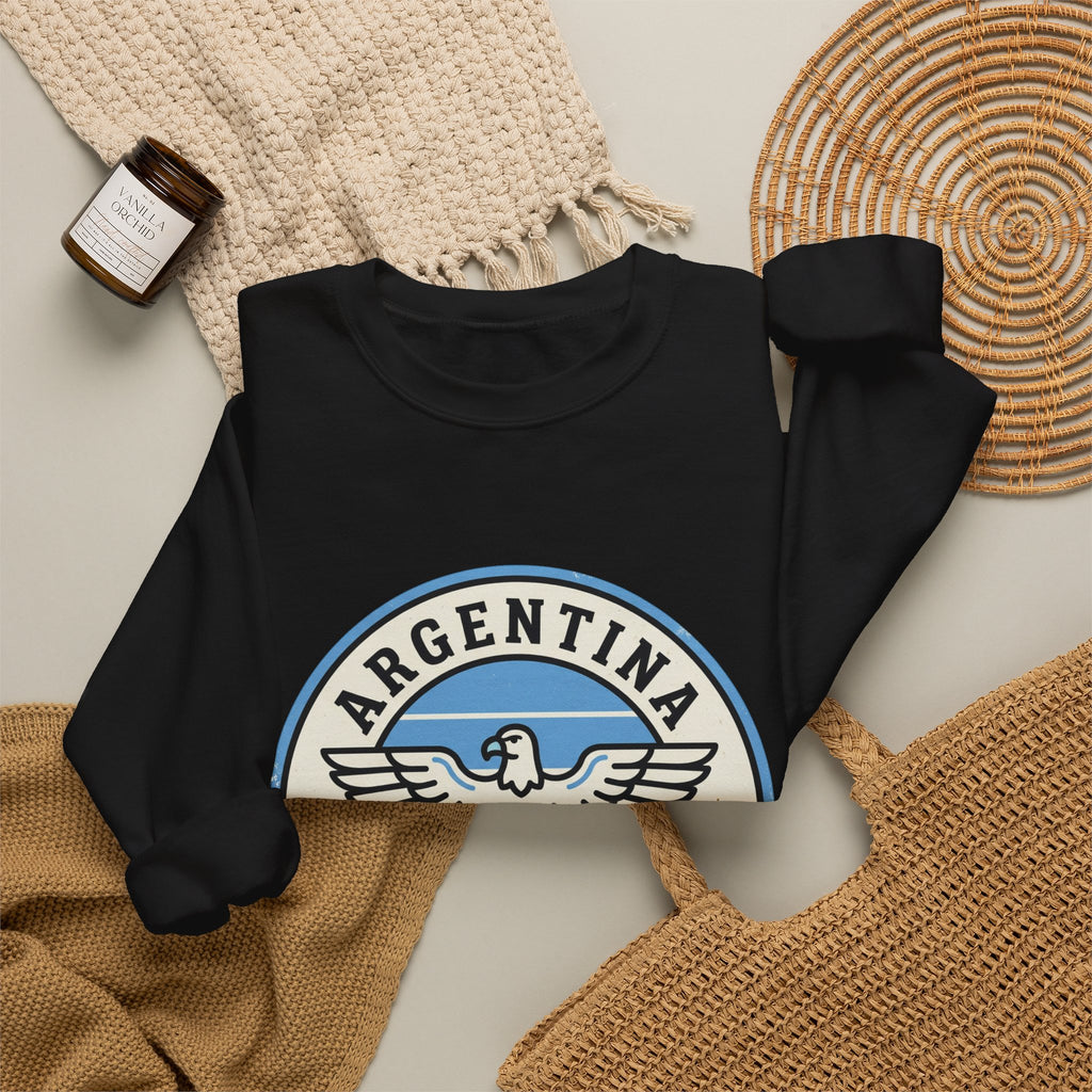 Argentina Fútbol Crest Sweatshirt | Soccer Country Pride, National Colors