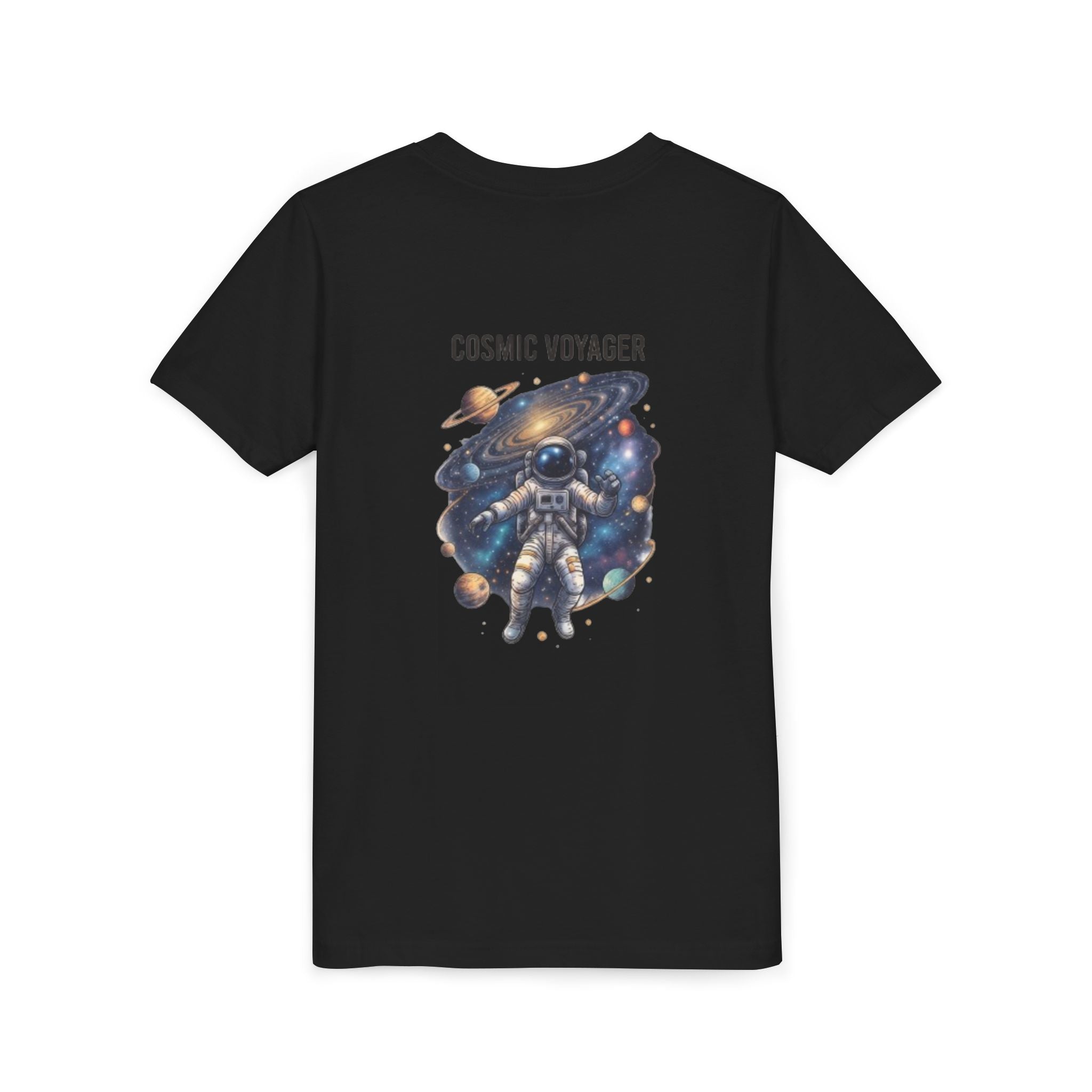 Cosmic Voyager Youth Tee — Astronaut Space Graphic Shirt for Kids