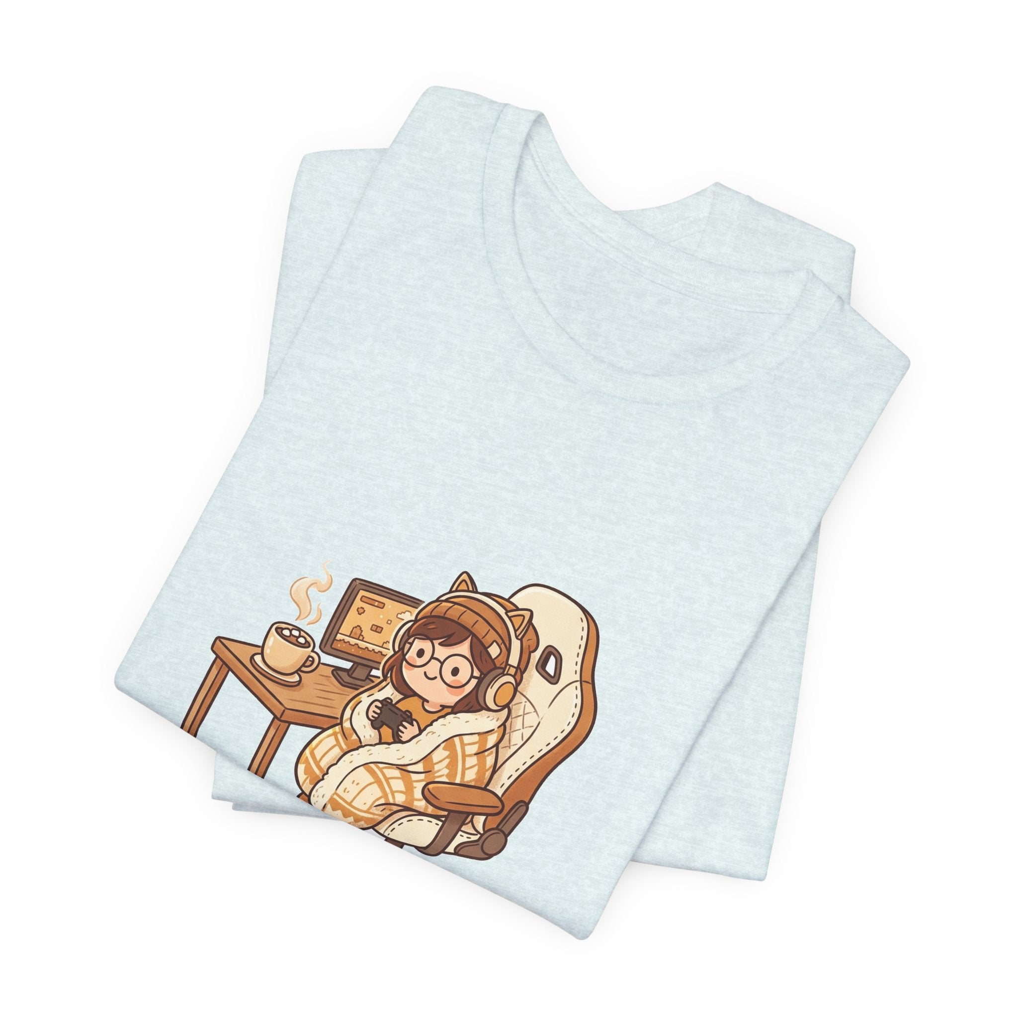 Cozy Gamer Tee - "Cozy Gamer Mode: On" Graphic T-Shirt