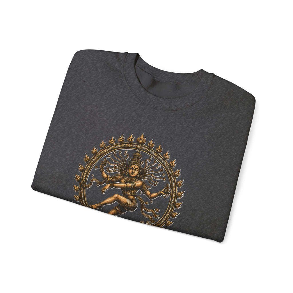 Shiva Nataraja Crewneck Sweatshirt — Dancing Shiva Graphic Pullover